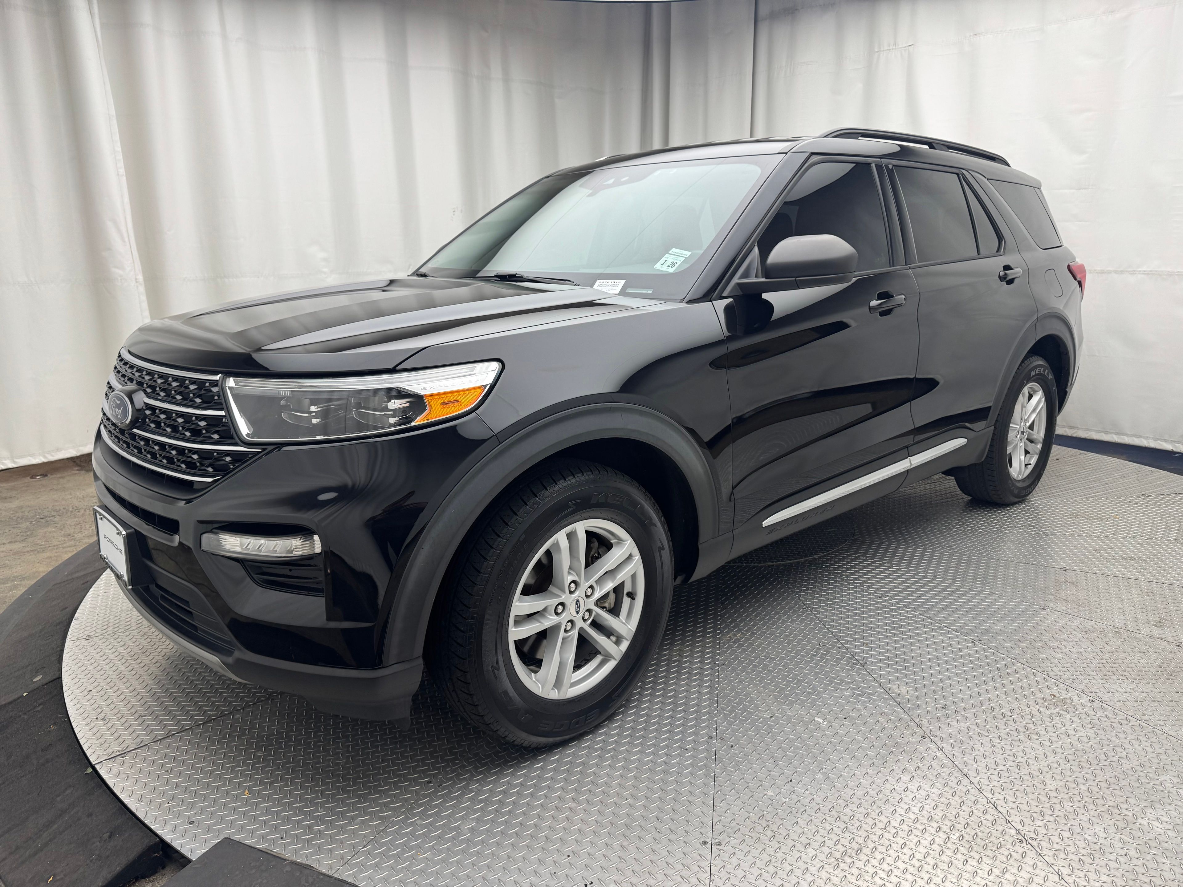 Black Metallic 2021 Ford Explorer SUV / Crossover All-Wheel Drive Automatic