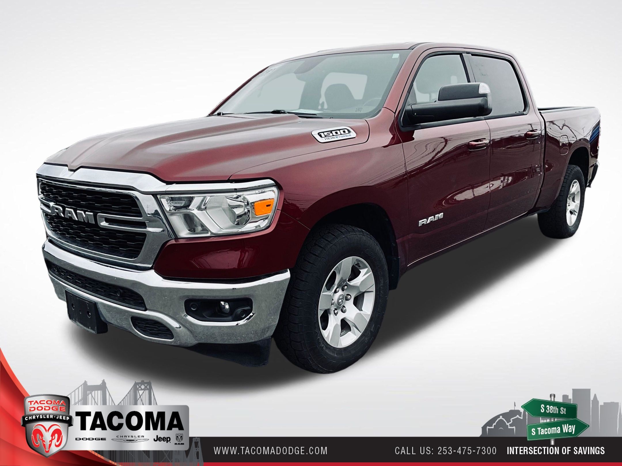 Delmonico Red Pearlcoat 2023 RAM 1500 Pickup Truck Four-Wheel Drive 8-Speed Automatic