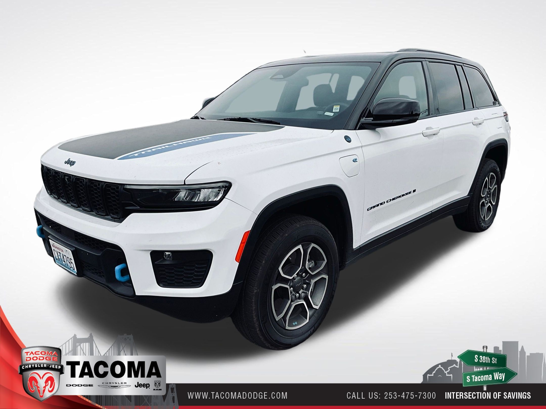 Bright White Clearcoat 2024 Jeep Grand Cherokee 4xe SUV / Crossover Four-Wheel Drive 8-Speed Automatic