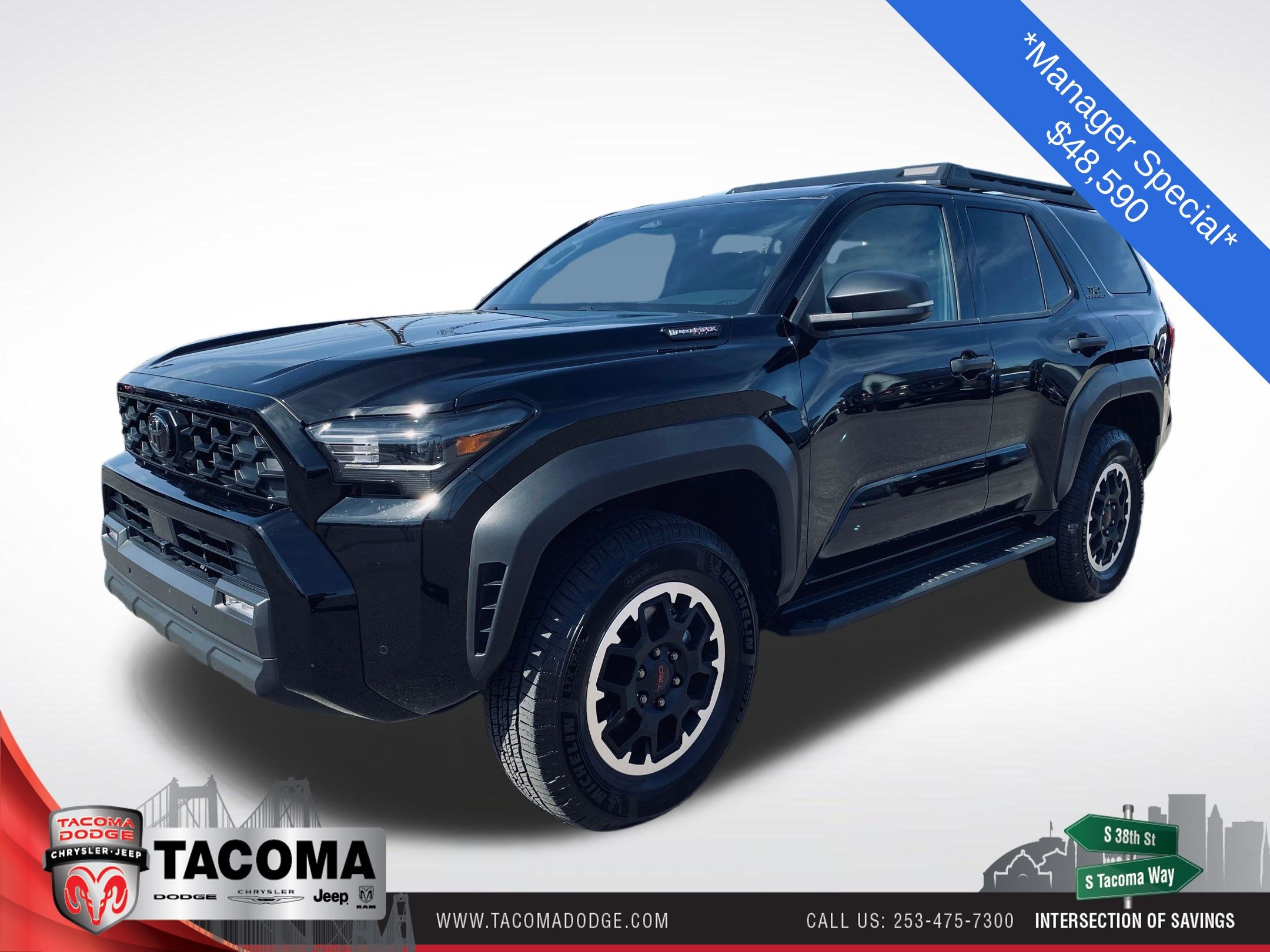 Black 2025 Toyota 4Runner SUV / Crossover Four-Wheel Drive 8-Speed Automatic