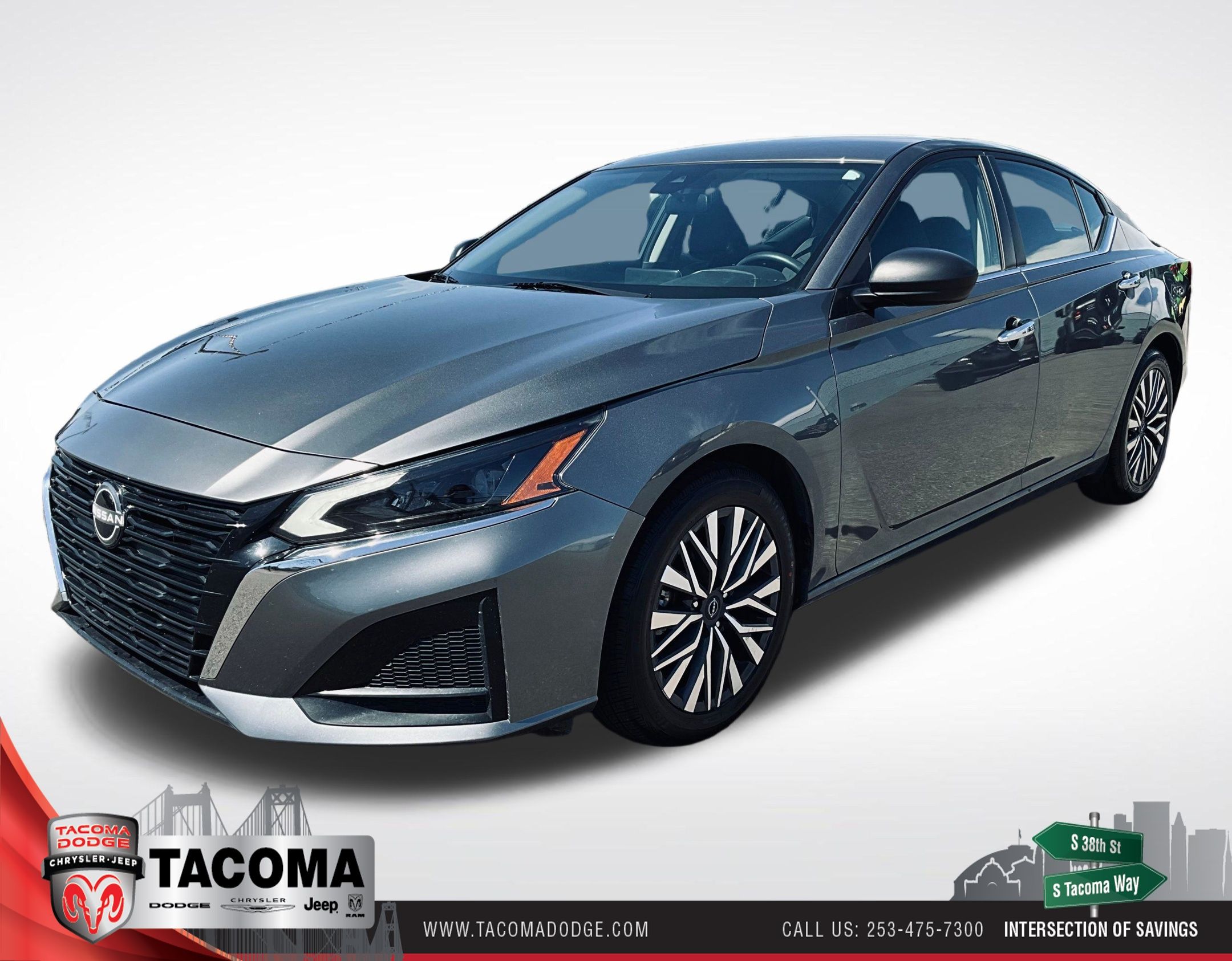 Gray (Gun Metallic) 2024 Nissan Altima Sedan Front-Wheel Drive Continuously Variable Transmission