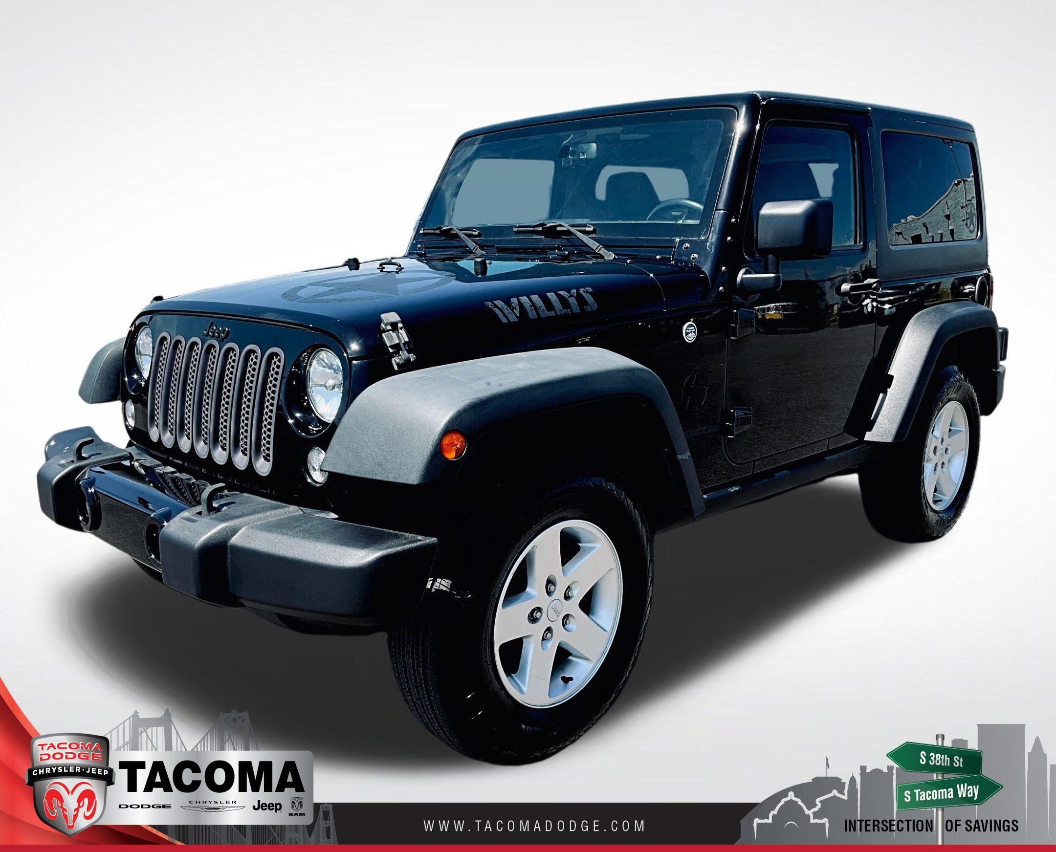 Black Clearcoat 2016 Jeep Wrangler SUV / Crossover Four-Wheel Drive 5-Speed Automatic
