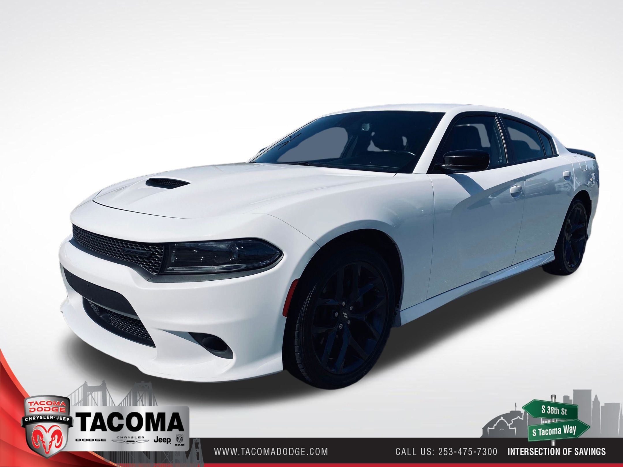 White Knuckle Clearcoat 2022 Dodge Charger Sedan Rear-Wheel Drive 8-Speed Automatic