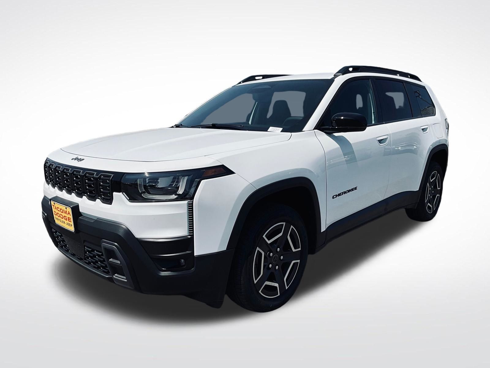 Bright White Clearcoat 2026 Jeep Cherokee SUV / Crossover Four-Wheel Drive Continuously Variable Transmission