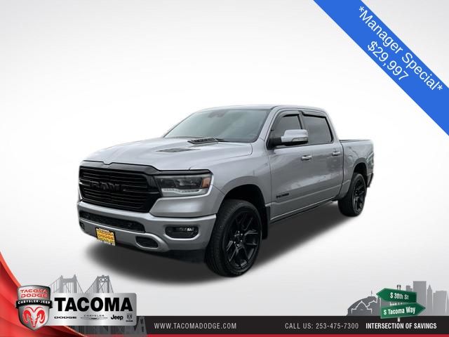 Billet Silver Metallic Clearcoat 2020 RAM 1500 Pickup Truck Four-Wheel Drive 8-Speed Automatic