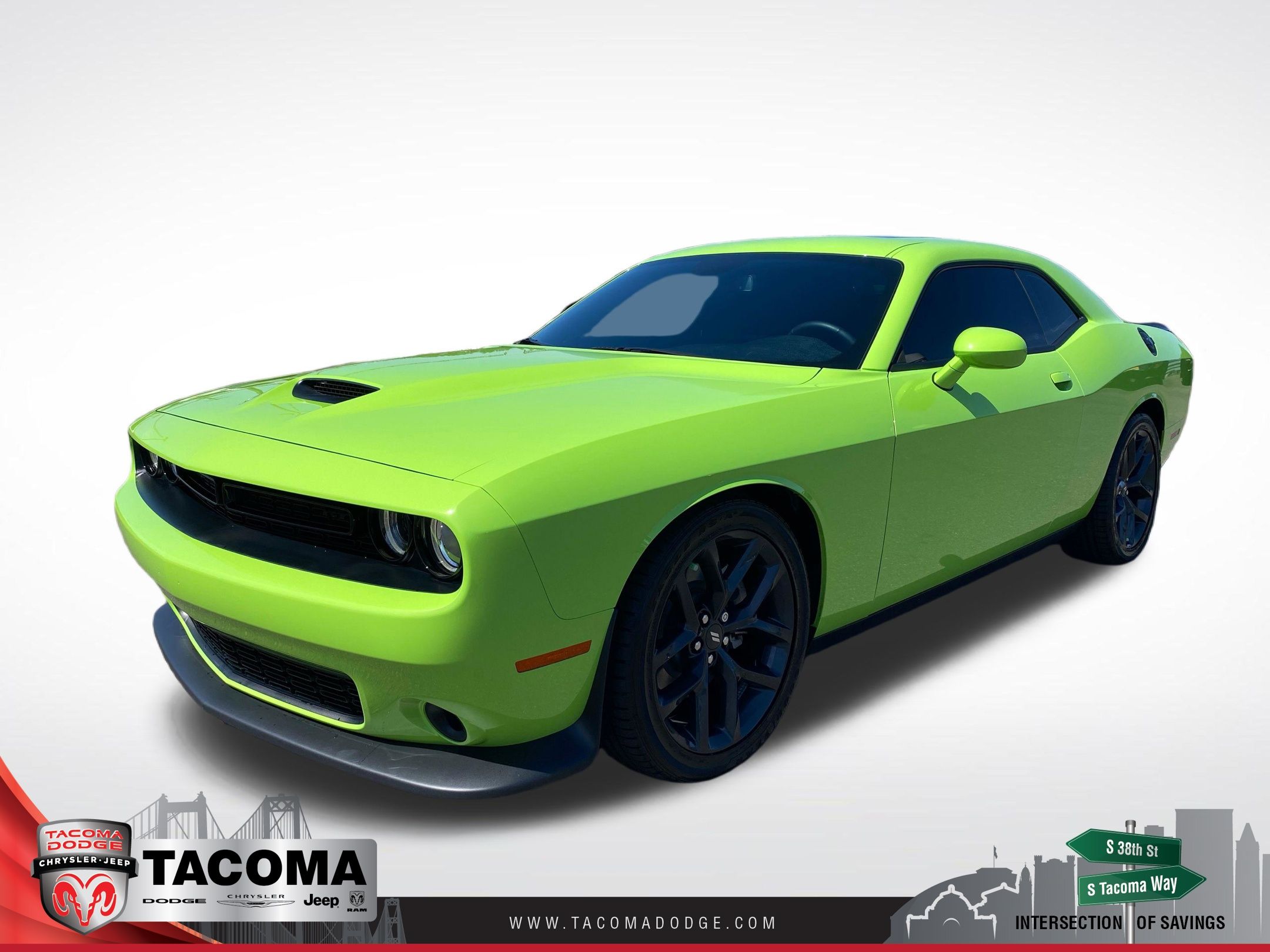 Green (Sublime Metallic Clearcoat) 2023 Dodge Challenger Coupe Rear-Wheel Drive 8-Speed Automatic