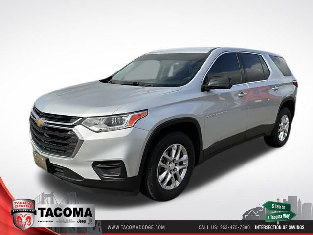 Silver Ice Metallic 2018 Chevrolet Traverse LS AWD SUV / Crossover Four-Wheel Drive 9-Speed Automatic
