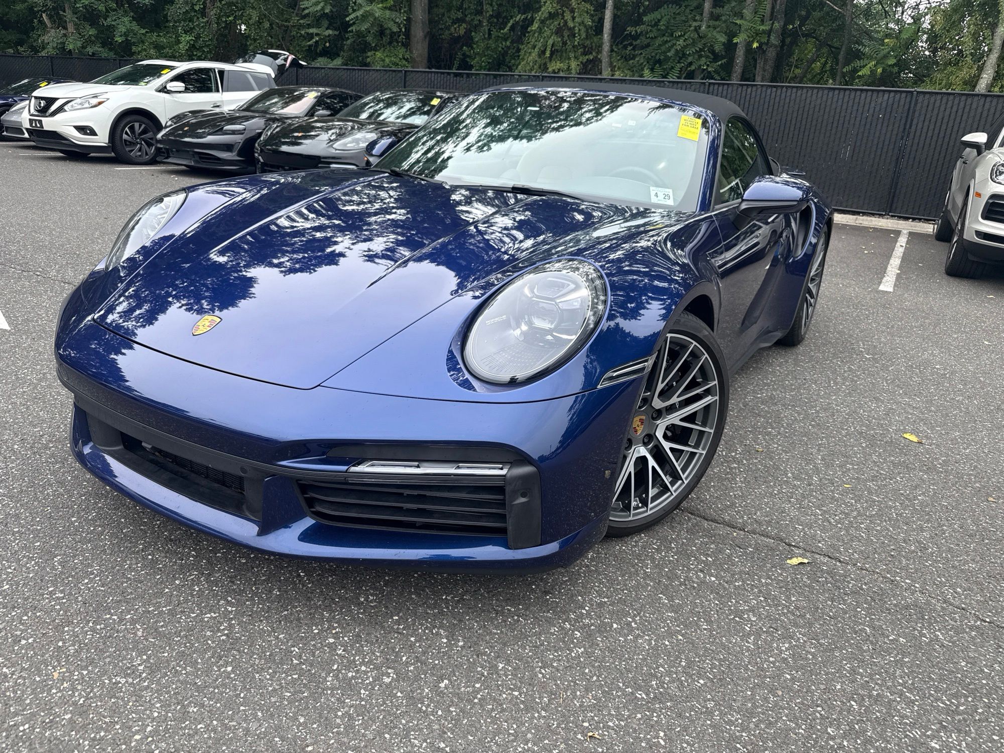Blue 2024 Porsche 911 Convertible All-Wheel Drive 8-Speed Automatic