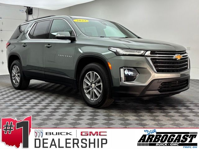 Silver Sage Metallic 2023 Chevrolet Traverse SUV / Crossover Front-Wheel Drive 9-Speed Automatic