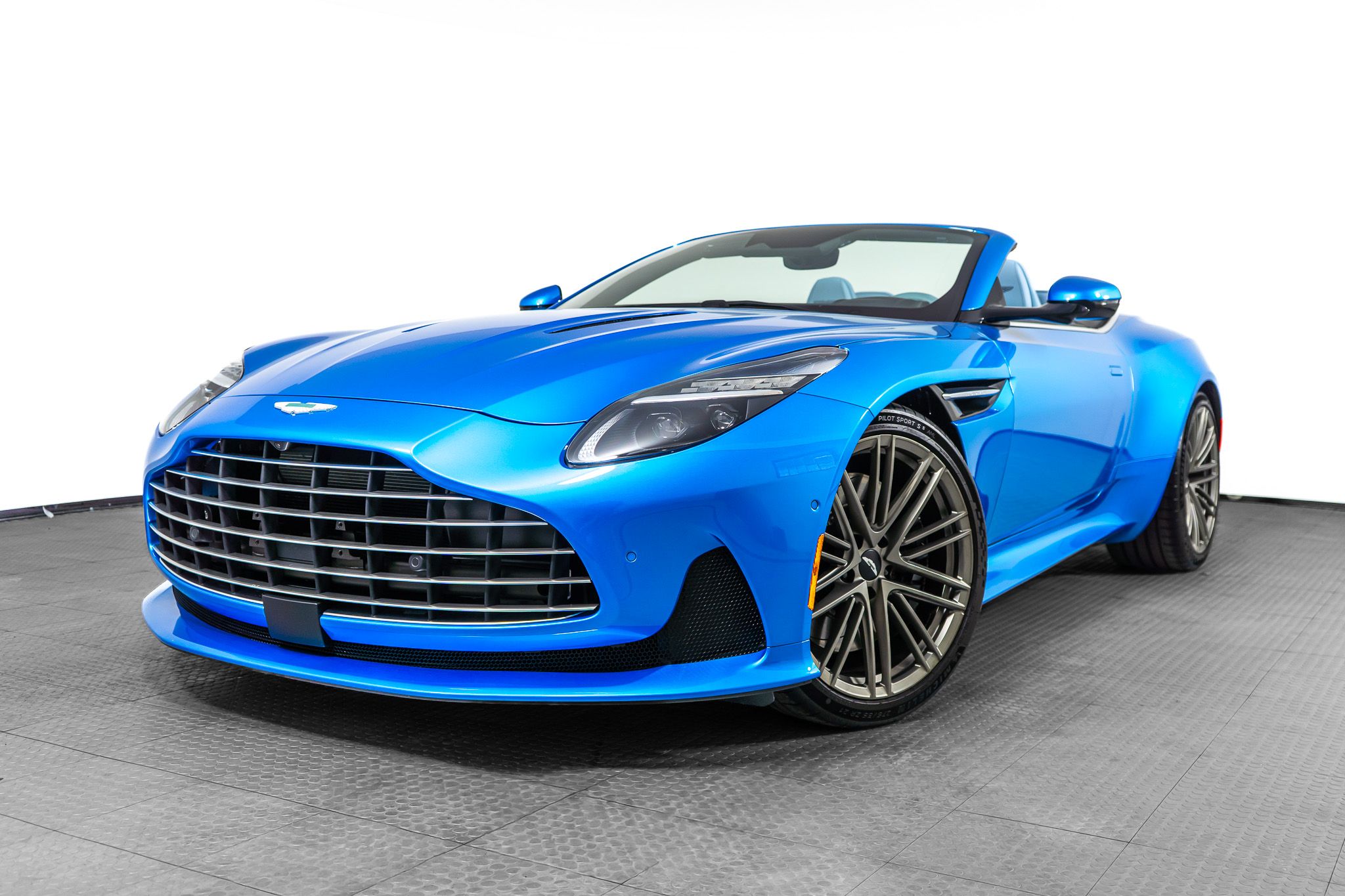 Quasar Blue 2024 Aston Martin DB12 Volante Convertible RWD Convertible Rear-Wheel Drive 8-Speed Automatic