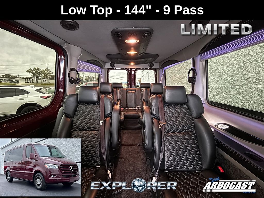 Red (Maroon) 2024 Mercedes-Benz Sprinter Cargo Van Rear-Wheel Drive 9-Speed Automatic