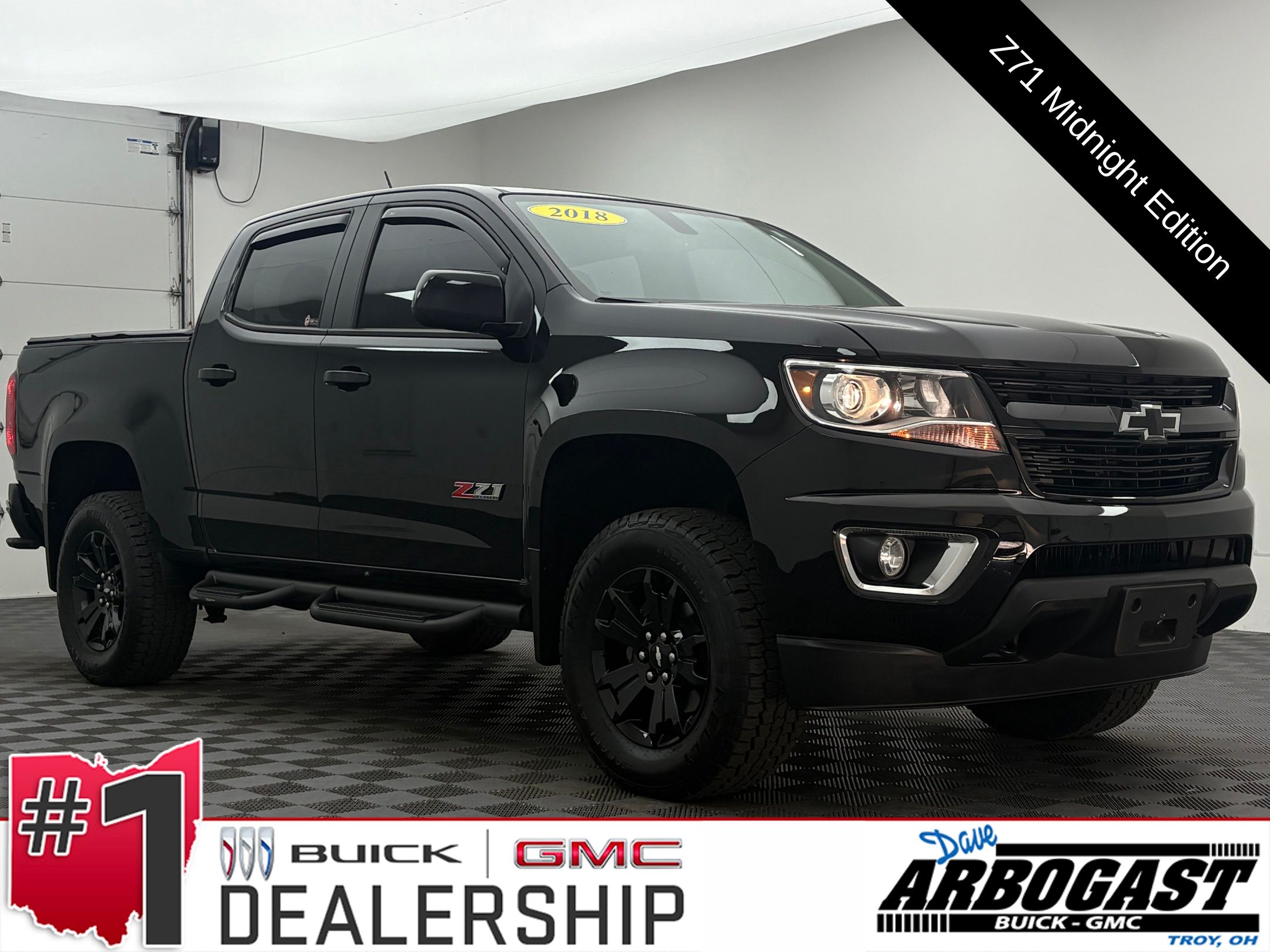 Black 2018 Chevrolet Colorado Pickup Truck Four-Wheel Drive 8-Speed Automatic