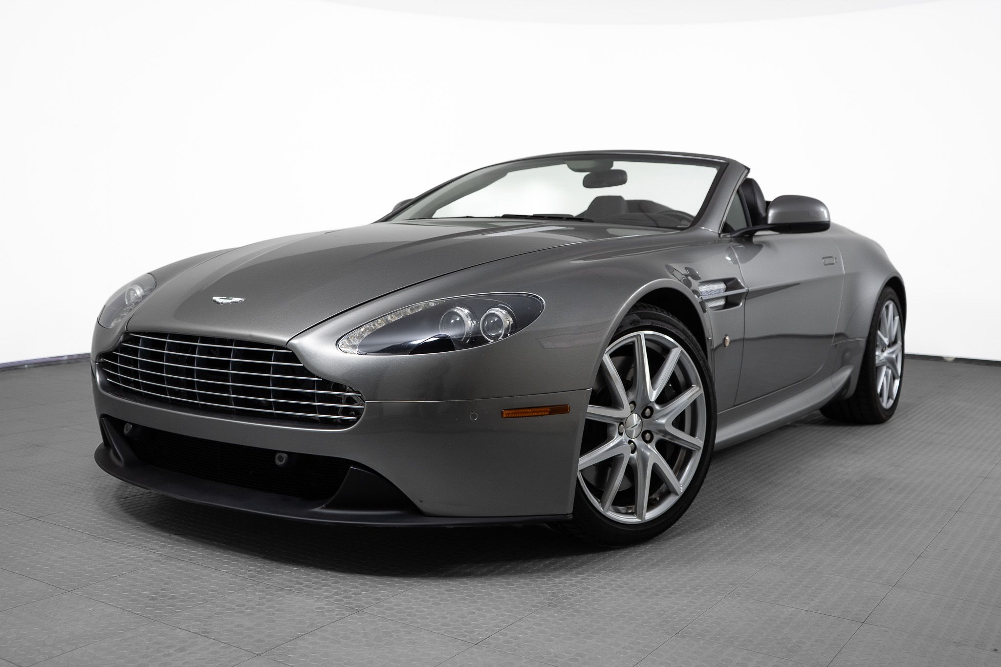 Silver Blonde 2012 Aston Martin V8 Vantage Convertible Rear-Wheel Drive Automatic