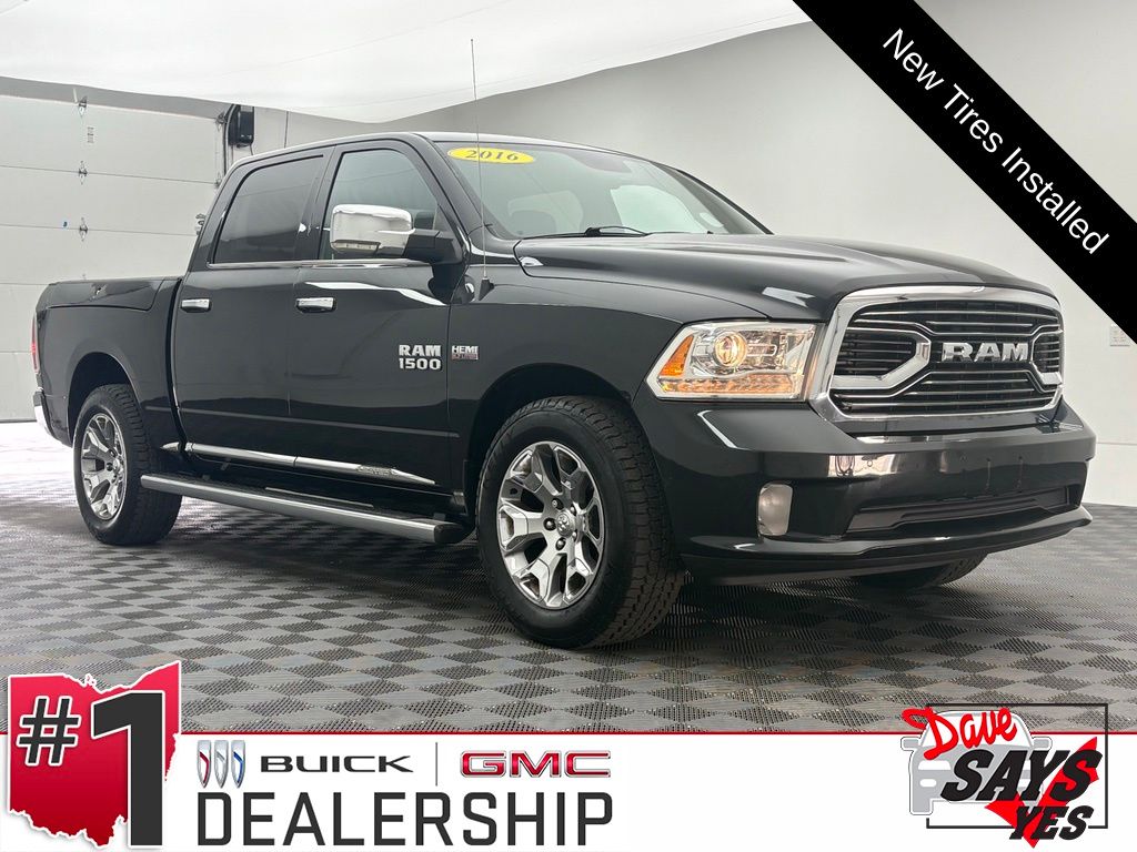 Brilliant Black Crystal Pearlcoat 2016 RAM 1500 Pickup Truck Four-Wheel Drive 8-Speed Automatic