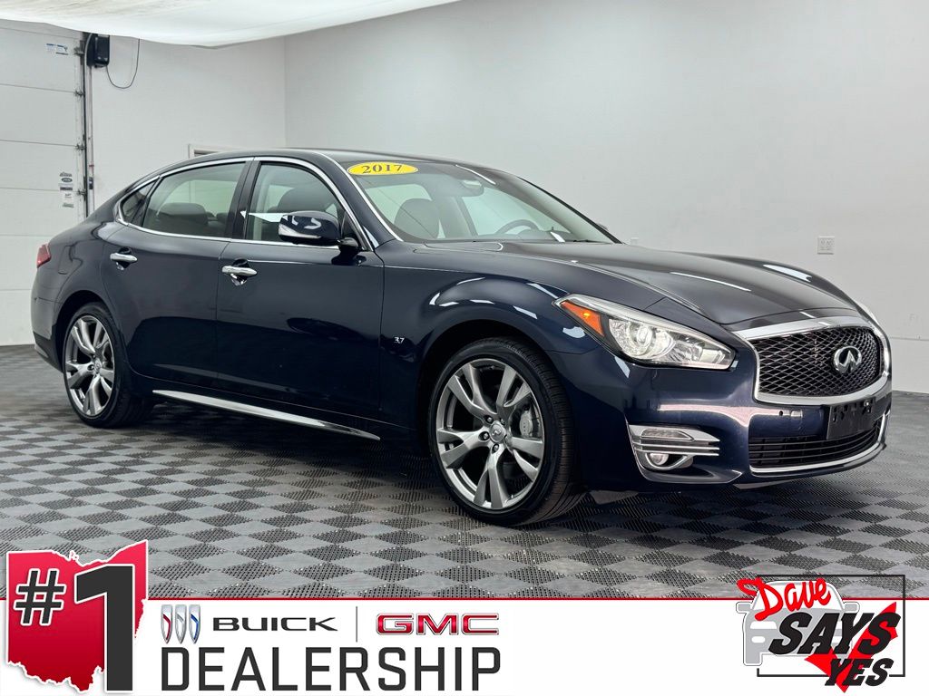Hermosa Blue 2017 INFINITI Q70L Sedan All-Wheel Drive 7-Speed Automatic