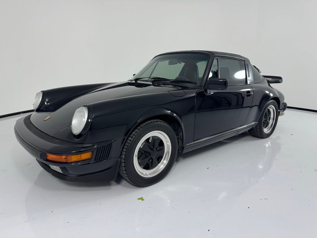 Black 1987 Porsche 911 Convertible Rear-Wheel Drive 5-Speed Manual