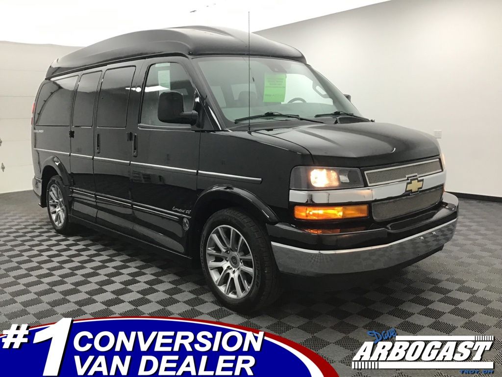 Black 2020 Chevrolet Express Cargo Van Rear-Wheel Drive 6-Speed Automatic Overdrive