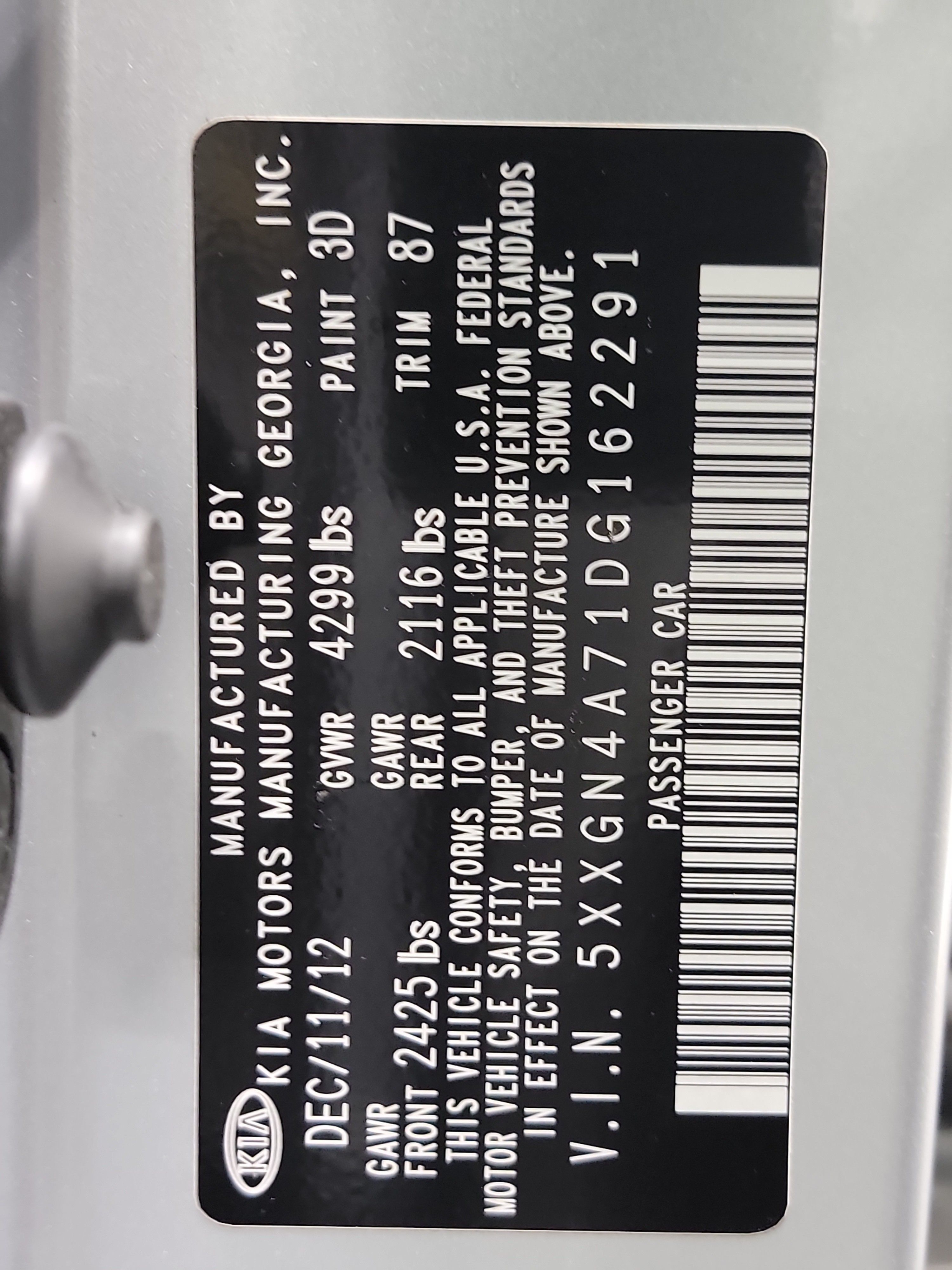 2013 Kia Optima EX photo