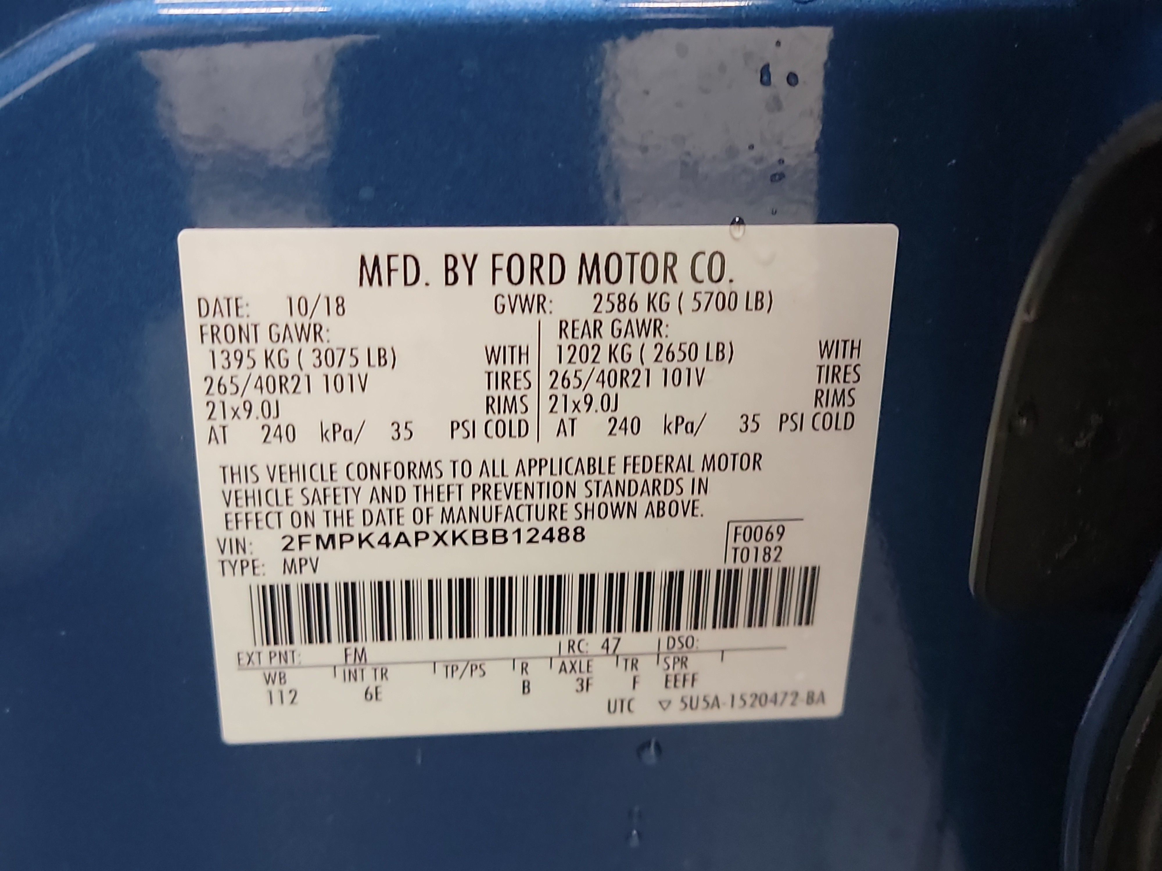 2019 Ford Edge ST photo