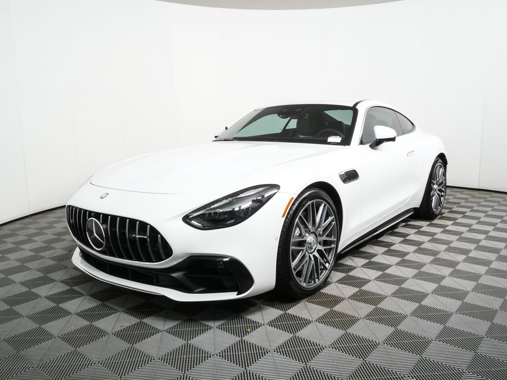 MANUFAKTUR Moonlight White Metallic 2025 Mercedes-Benz AMG GT 43 RWD Coupe Rear-Wheel Drive 9-Speed Automatic