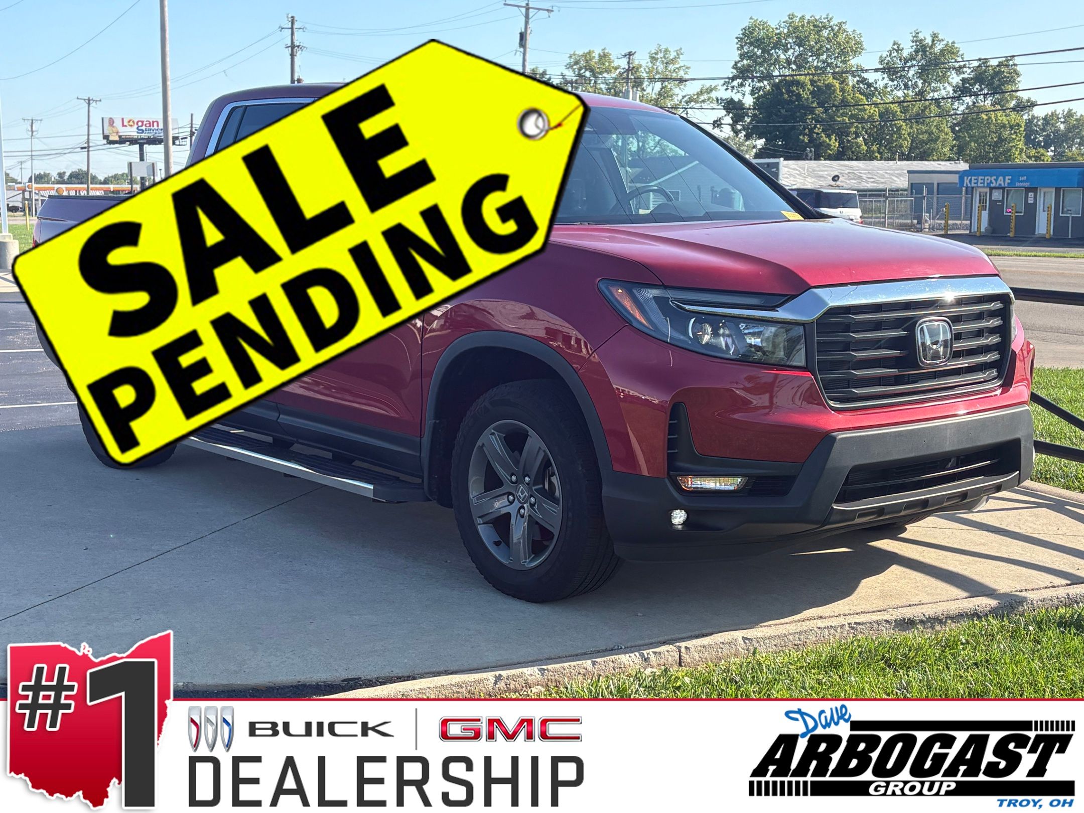 Red 2023 Honda Ridgeline Pickup Truck All-Wheel Drive 9-Speed Automatic