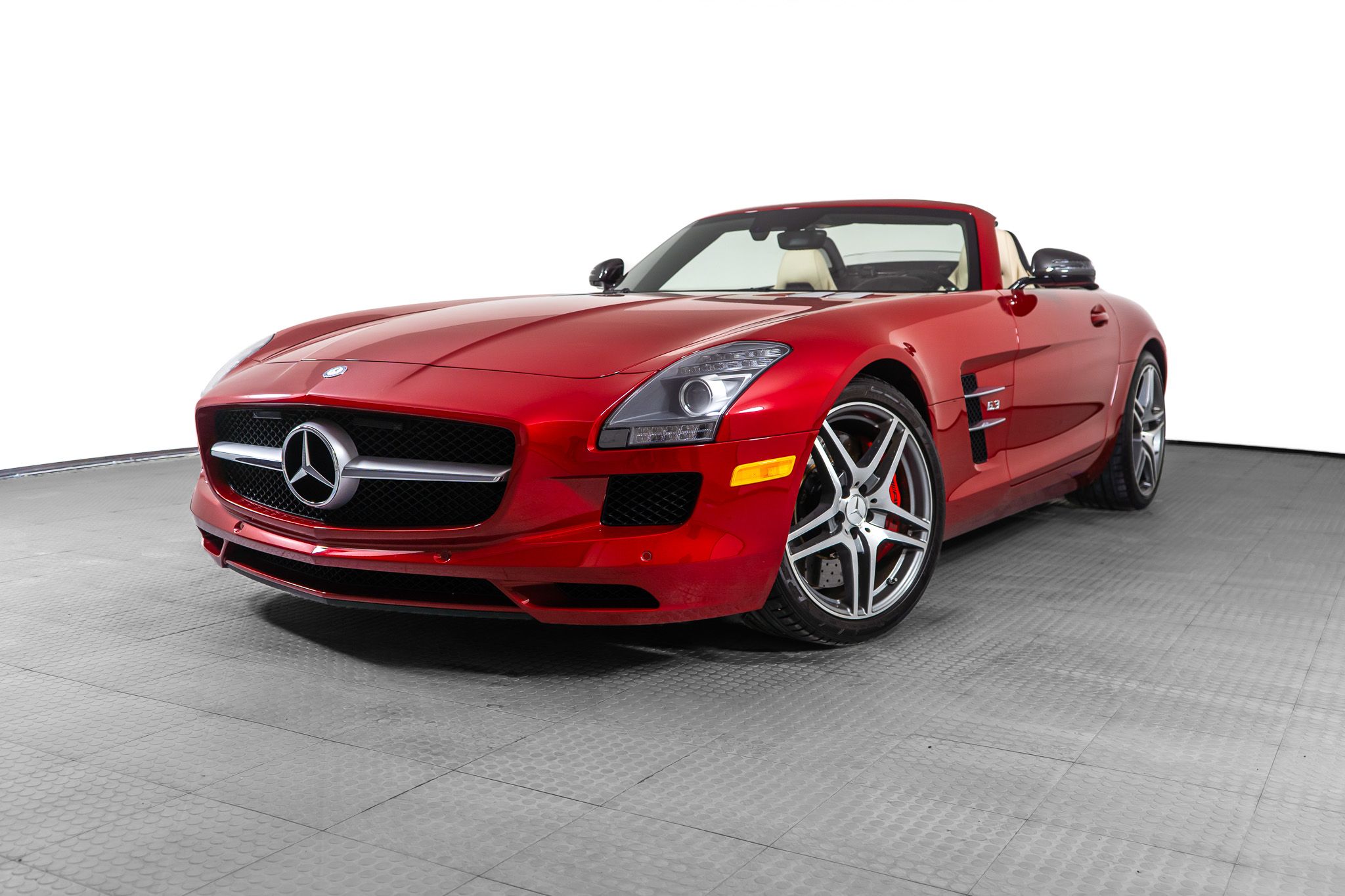 Red 2012 Mercedes-Benz SLS Coupe Rear-Wheel Drive 7-Speed Automatic
