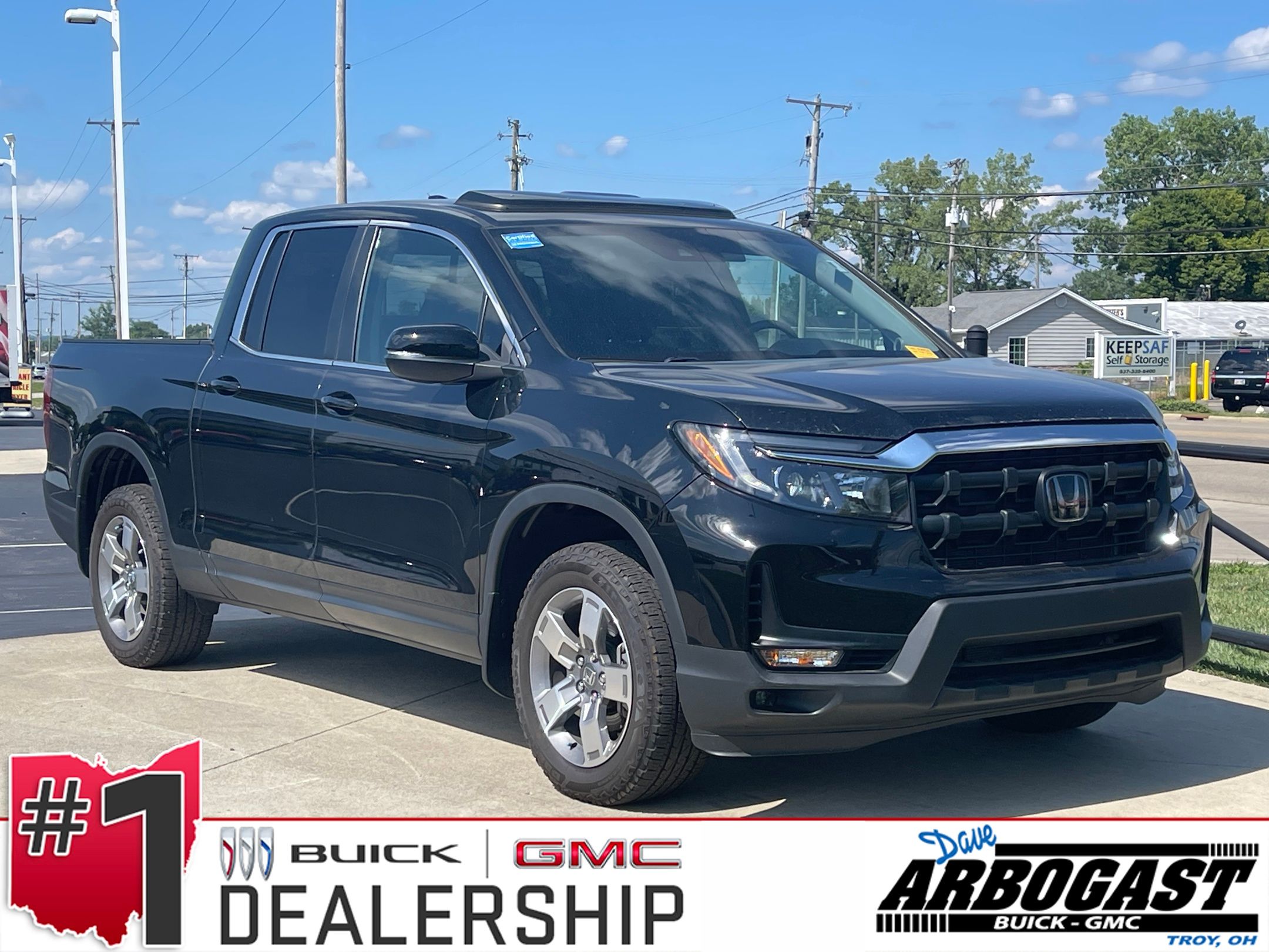 Crystal Black Pearl 2025 Honda Ridgeline Pickup Truck All-Wheel Drive 9-Speed Automatic