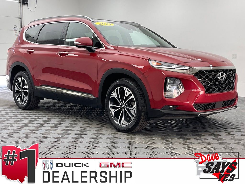 Scarlet Red 2020 Hyundai Santa Fe SUV / Crossover Front-Wheel Drive 8-Speed Automatic