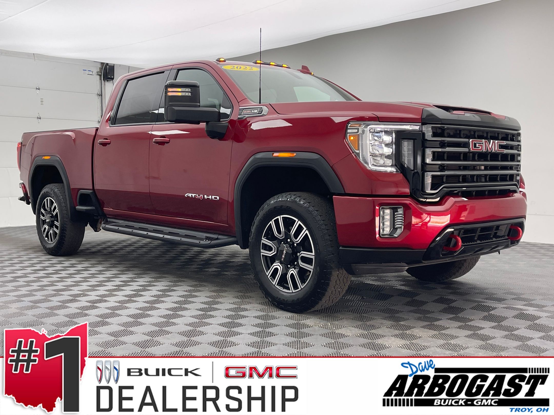Cayenne Red Tintcoat 2022 GMC Sierra 2500HD Pickup Truck Four-Wheel Drive 6-Speed Automatic
