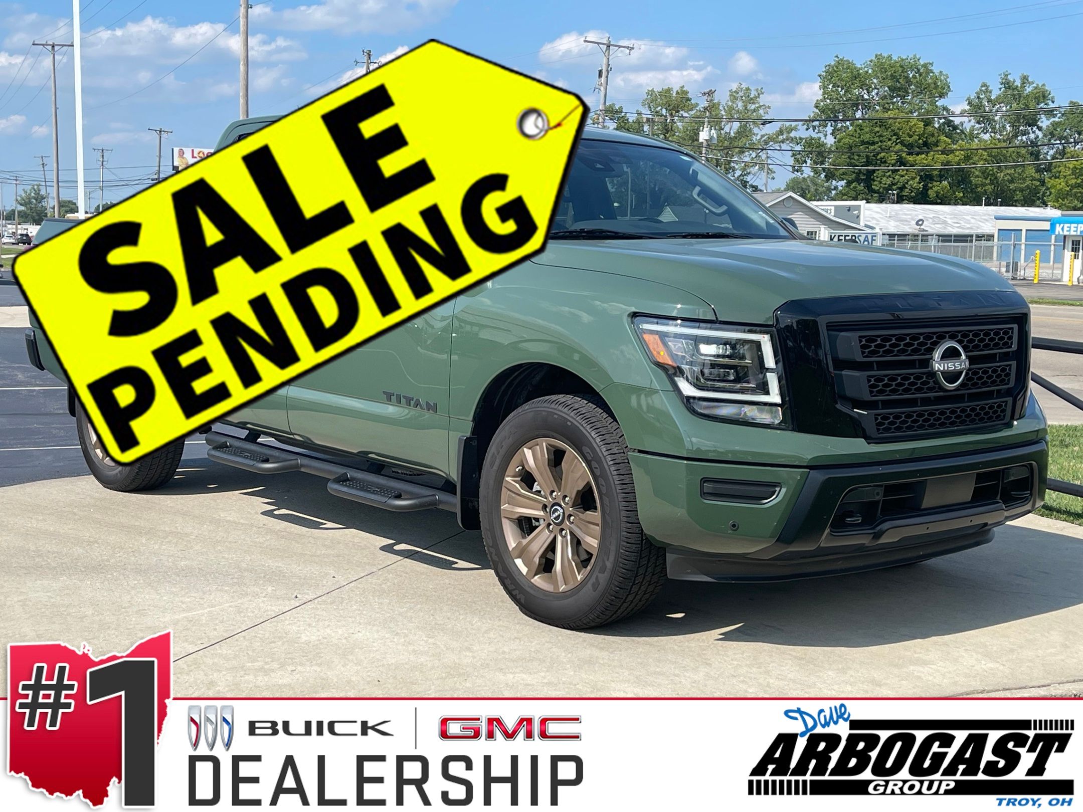 Tactical Green Metallic 2024 Nissan Titan Pickup Truck Four-Wheel Drive 9-Speed Automatic