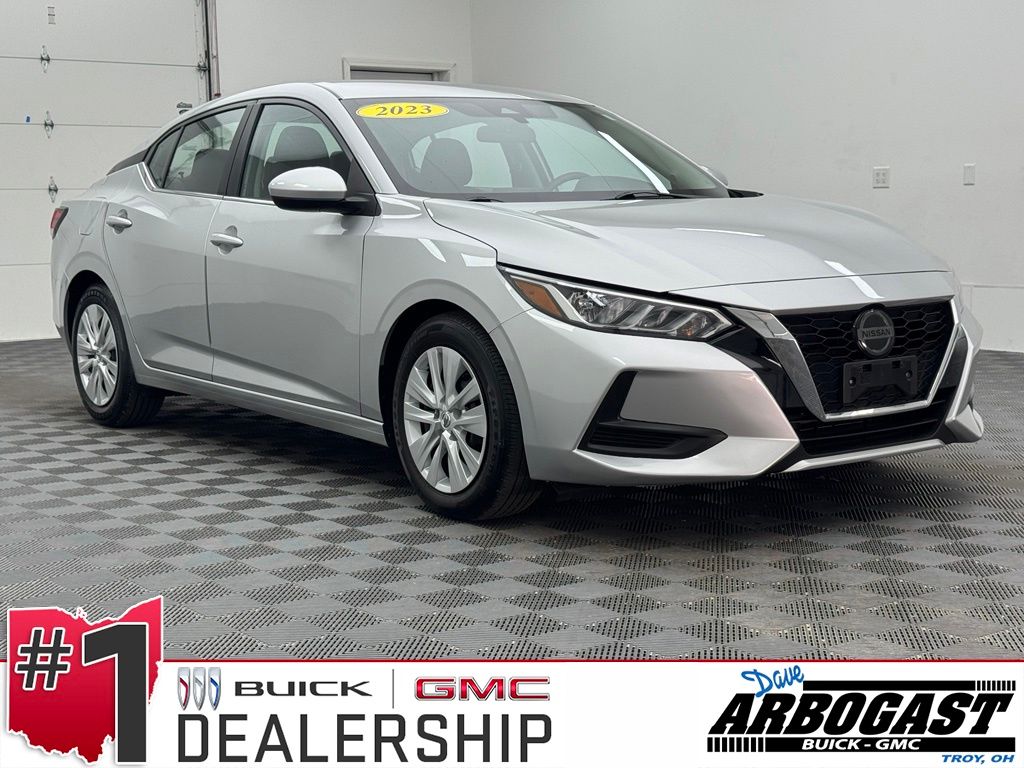 Brilliant Silver Metallic 2023 Nissan Sentra Sedan Front-Wheel Drive Continuously Variable Transmission