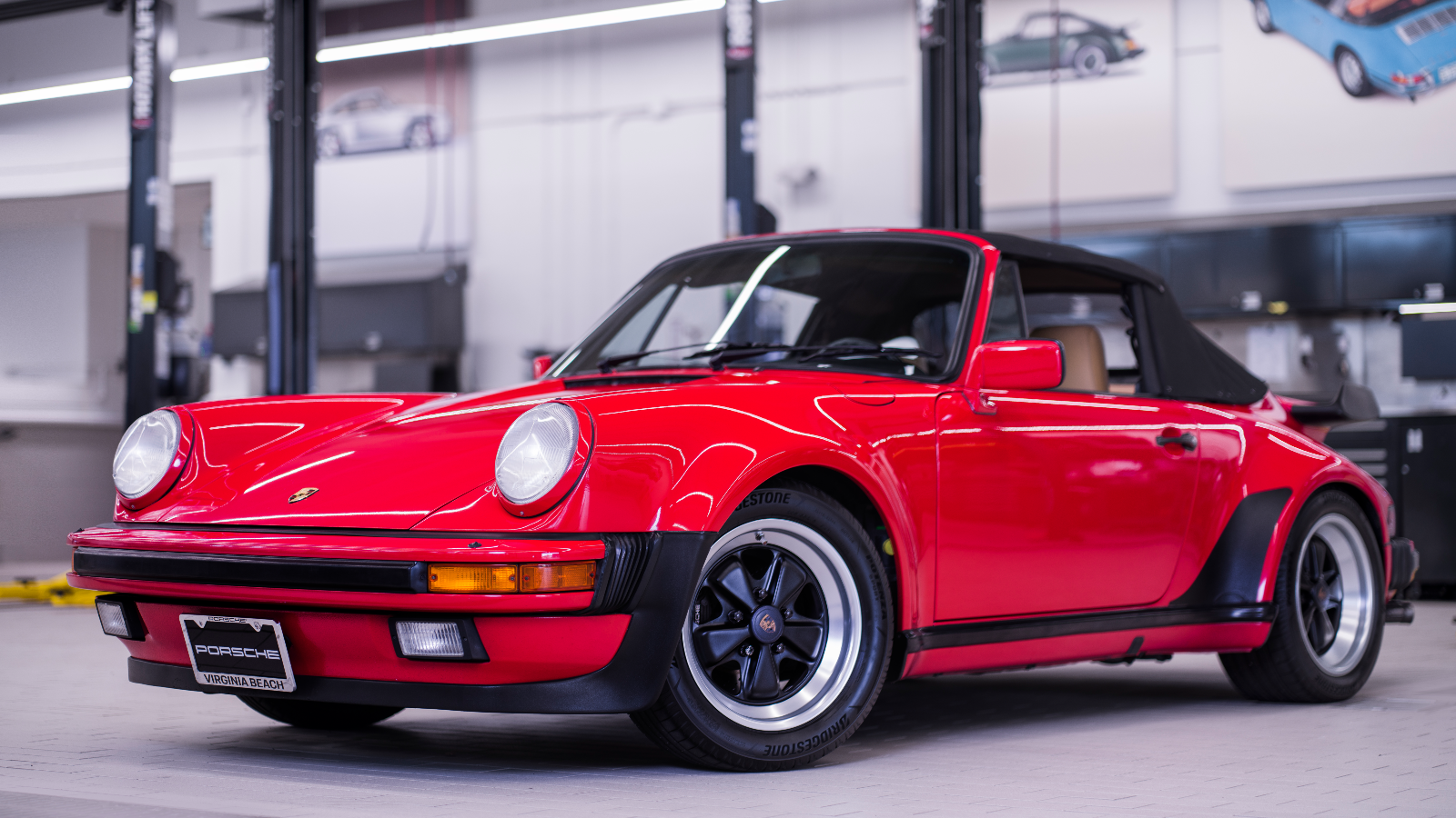 Guards Red 1987 Porsche 911 Convertible Rear-Wheel Drive 4-Speed Manual