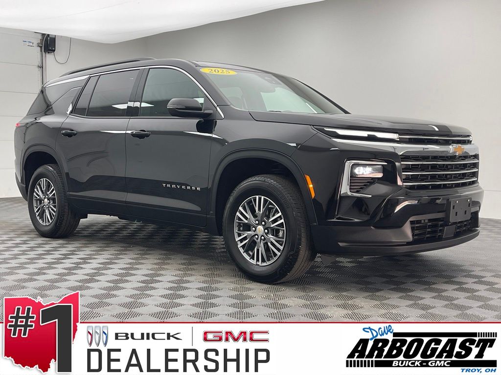 Mosaic Black Metallic 2025 Chevrolet Traverse SUV / Crossover Four-Wheel Drive 8-Speed Automatic