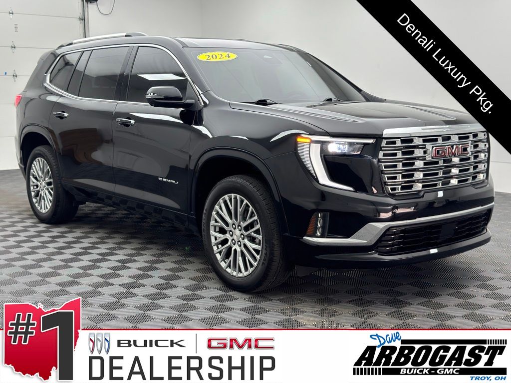 Black (Ebony Twilight Metallic) 2024 GMC Acadia SUV / Crossover Four-Wheel Drive 8-Speed Automatic