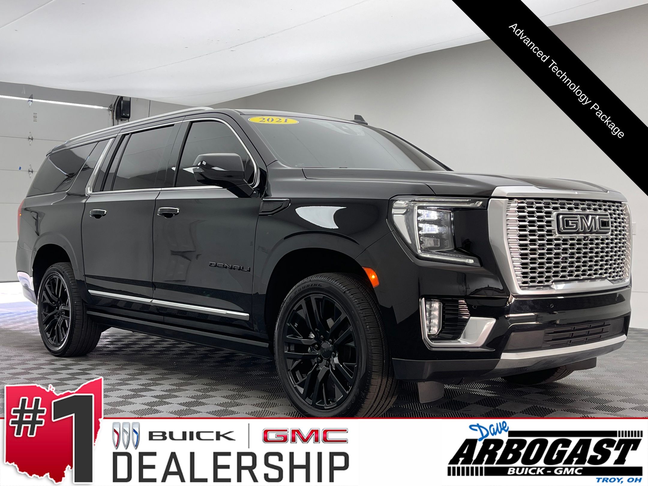Onyx Black 2021 GMC Yukon XL SUV / Crossover Four-Wheel Drive