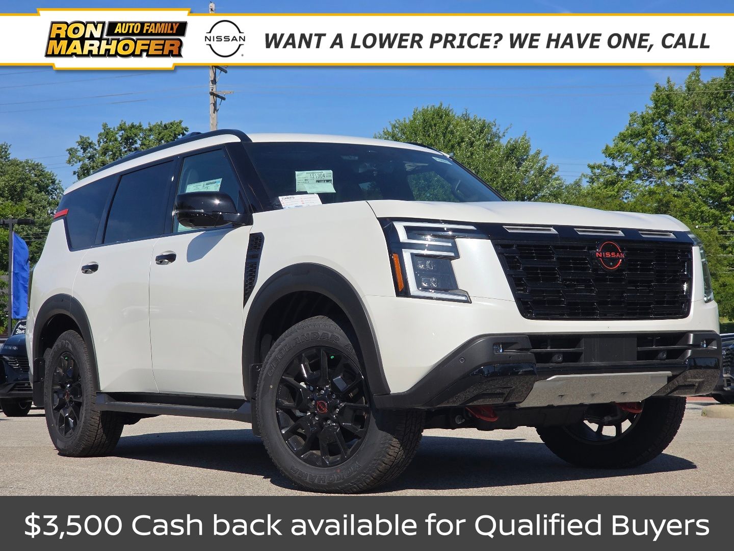 Aspen White Tricoat 2026 Nissan Armada SUV / Crossover Four-Wheel Drive 9-Speed Automatic