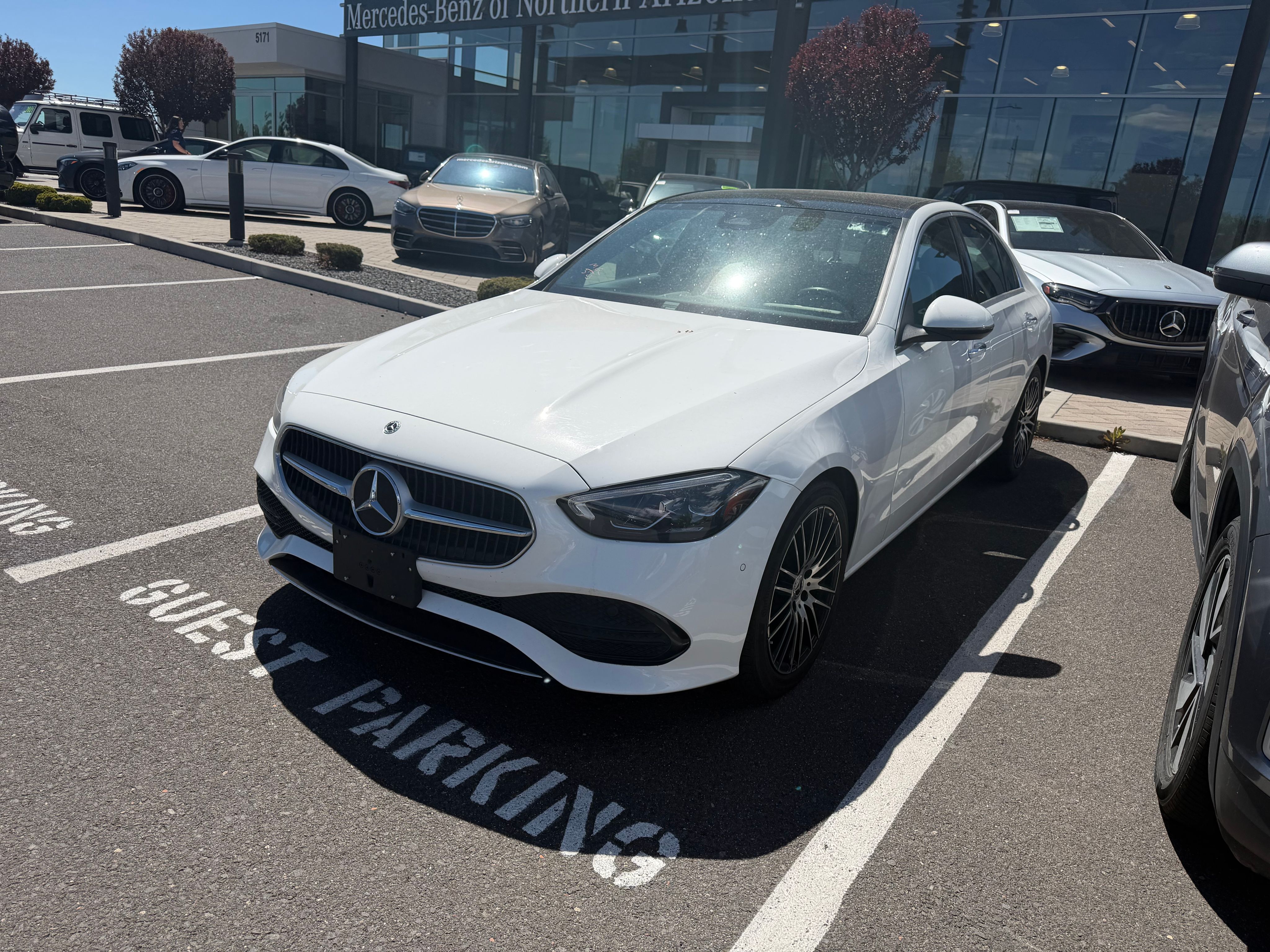 Polar White 2024 Mercedes-Benz C-Class C 300 RWD Sedan Rear-Wheel Drive 9-Speed Automatic