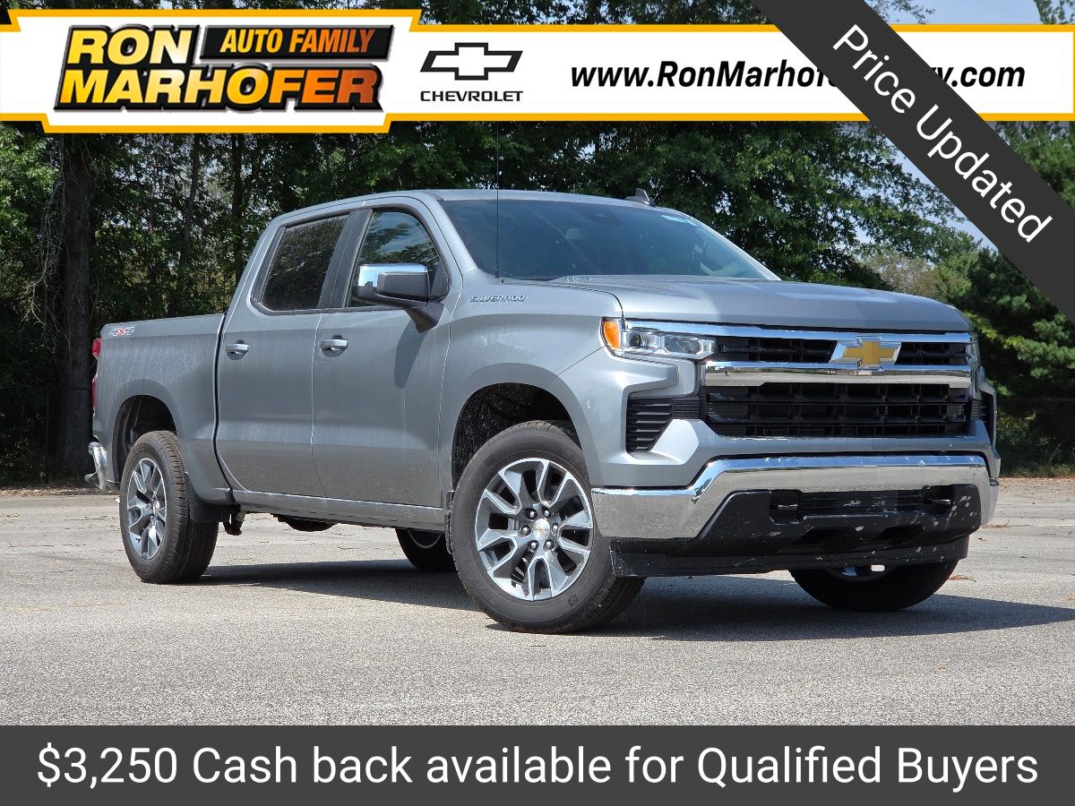 Sterling Gray Metallic 2026 Chevrolet Silverado 1500 Pickup Truck Four-Wheel Drive 8-Speed Automatic