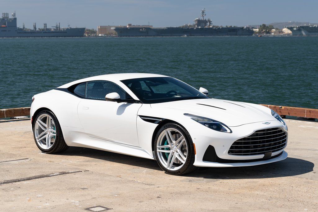 Lunar White 2026 Aston Martin DB12 Coupe Rear-Wheel Drive 8-Speed Automatic