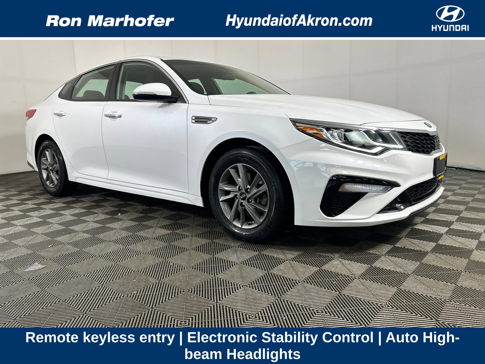 Snow White Pearl 2020 Kia Optima Sedan Front-Wheel Drive Automatic