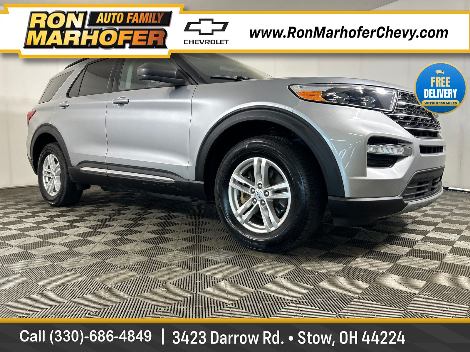 Silver 2022 Ford Explorer SUV / Crossover All-Wheel Drive Automatic