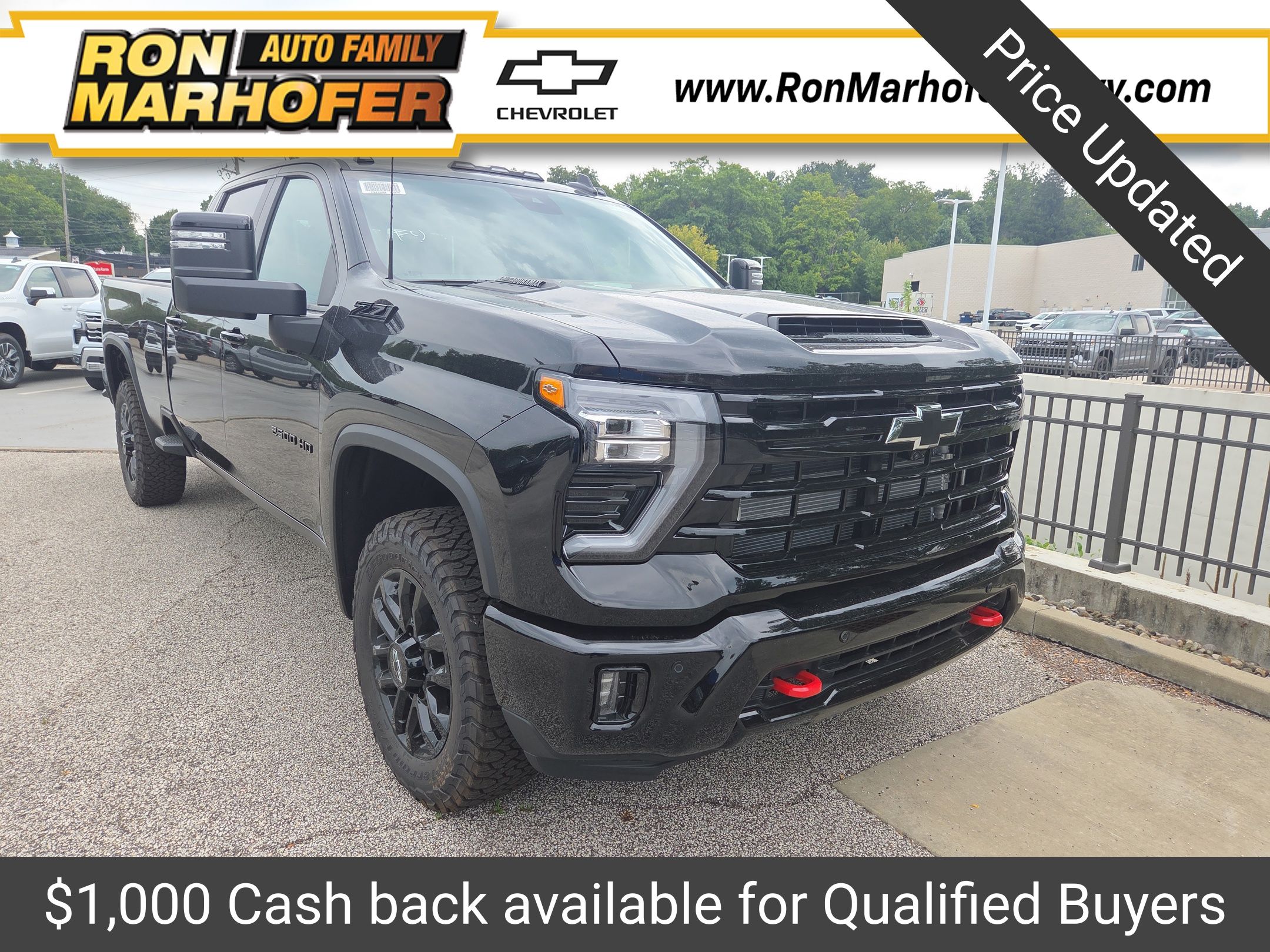 Black 2026 Chevrolet Silverado 2500HD Pickup Truck Four-Wheel Drive Automatic