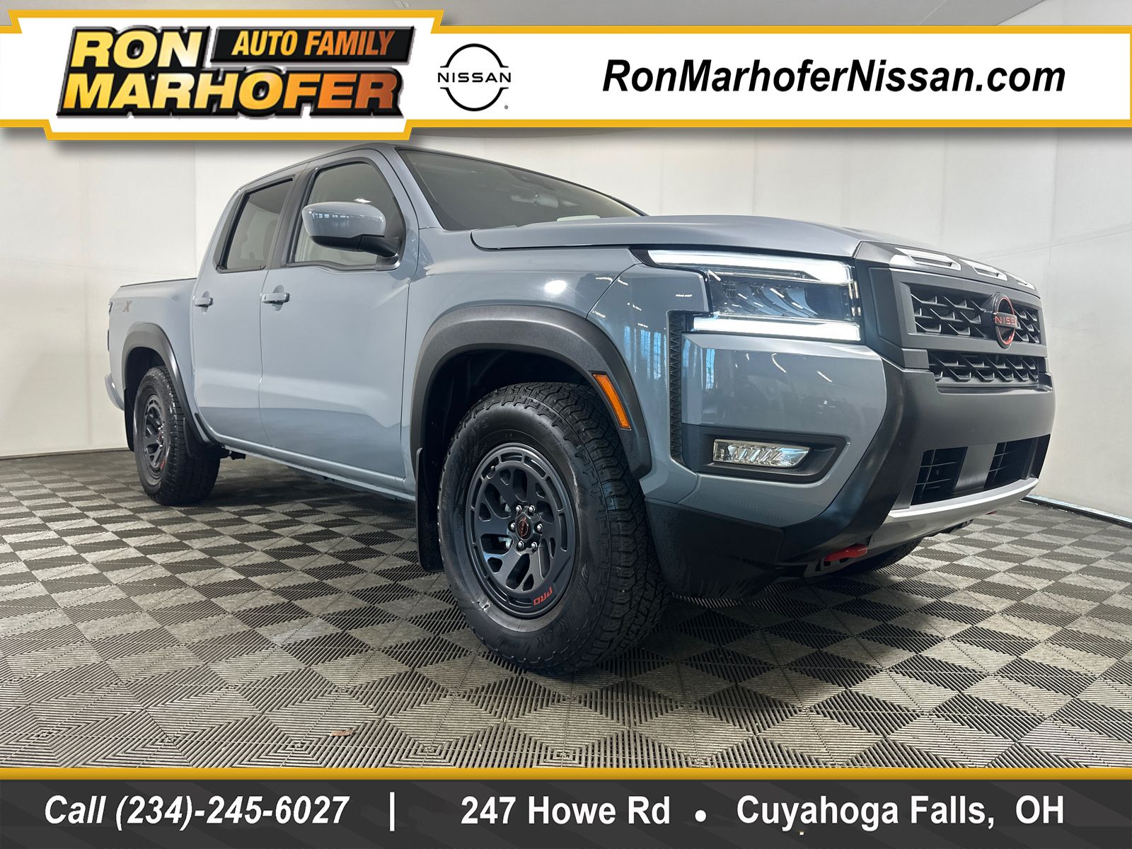 Boulder Gray Pearl 2025 Nissan Frontier Pickup Truck 4X2 9-Speed Automatic Overdrive