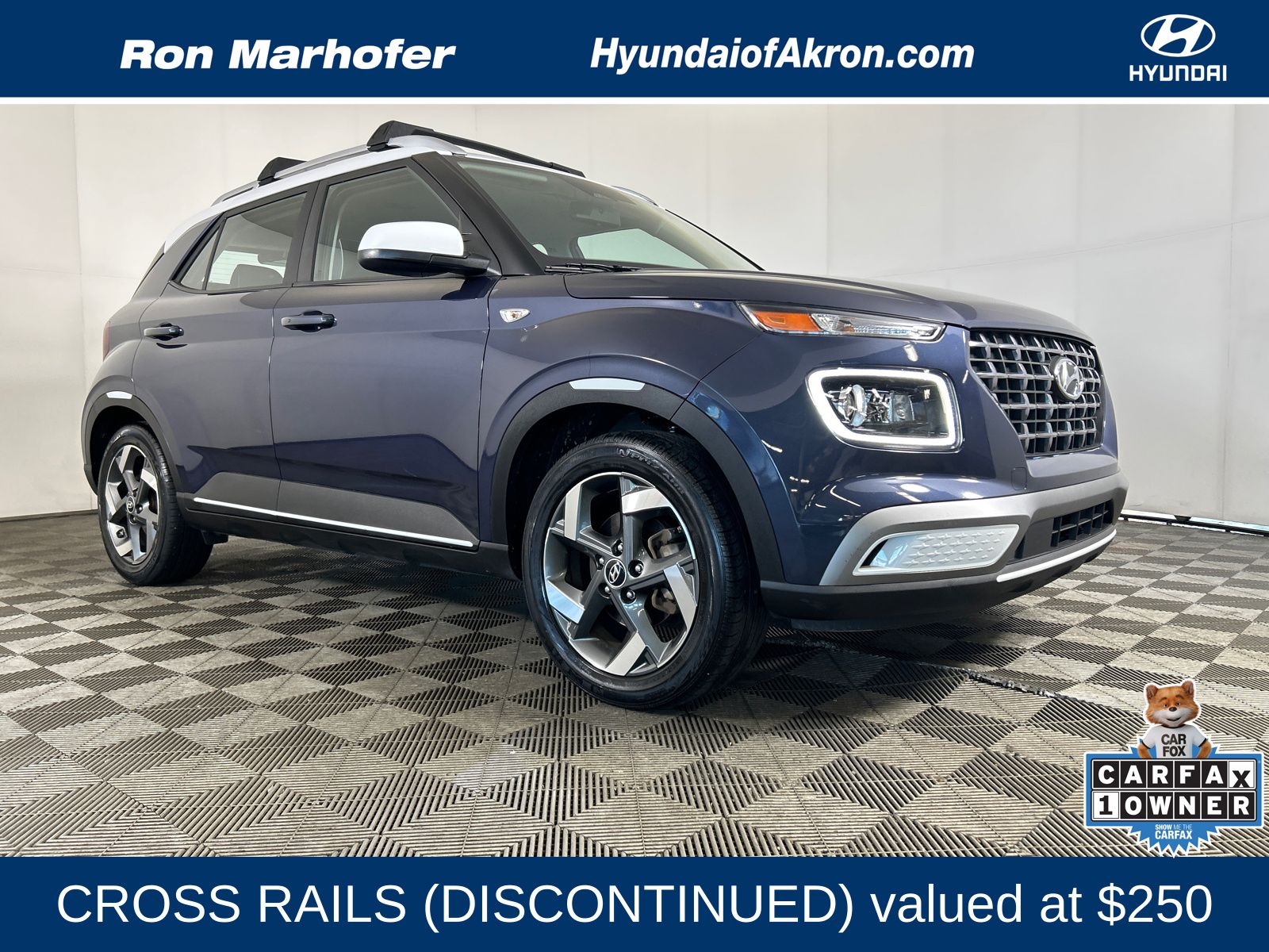 Denim w/White Roof 2023 Hyundai Venue SUV / Crossover Front-Wheel Drive Continuously Variable Transmission