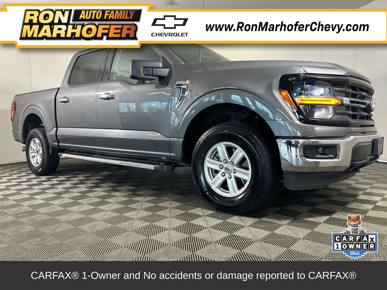 Gray 2025 Ford F-150 Pickup Truck Four-Wheel Drive Automatic
