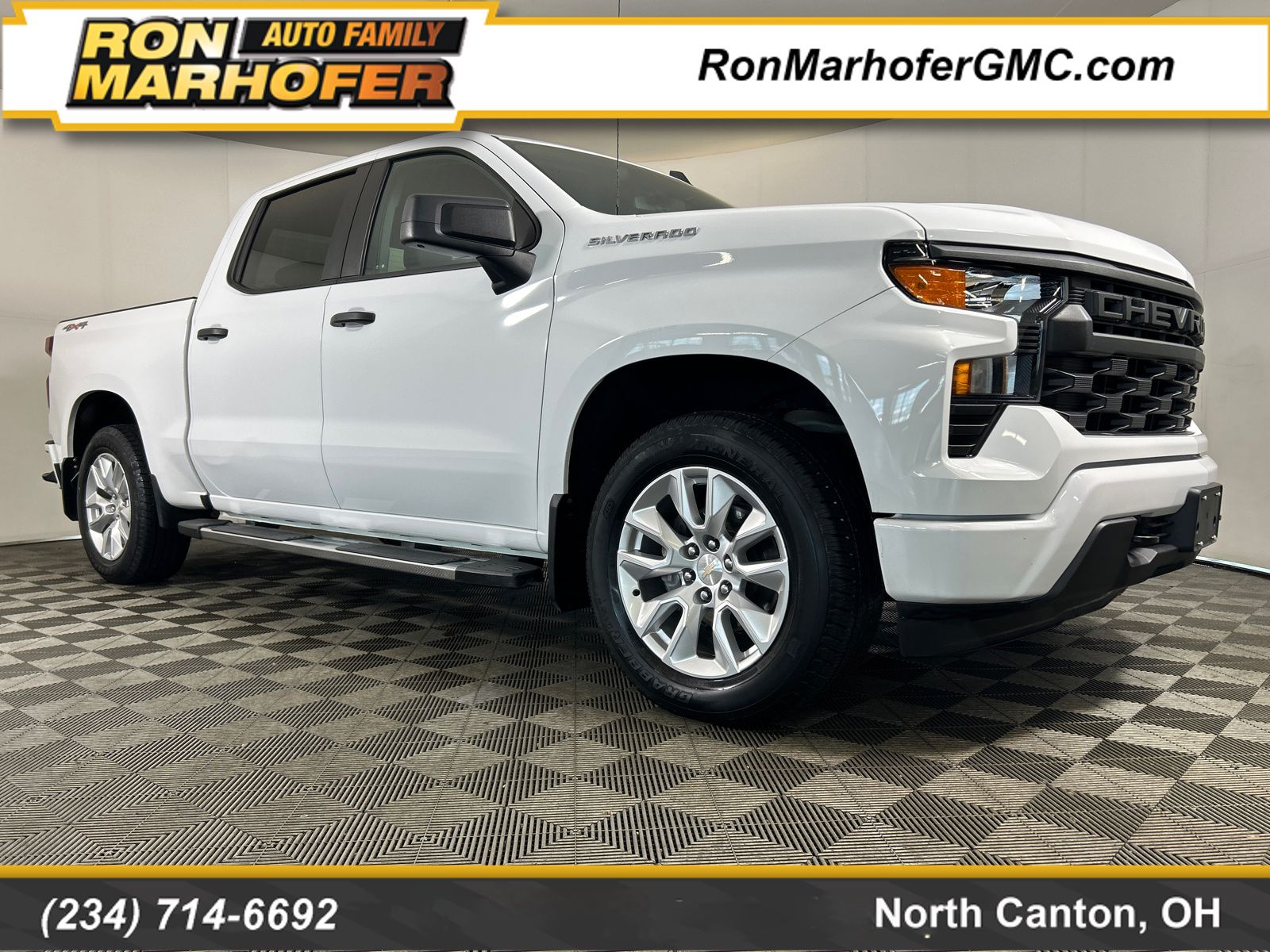 White 2024 Chevrolet Silverado 1500 Pickup Truck Four-Wheel Drive 8-Speed Automatic