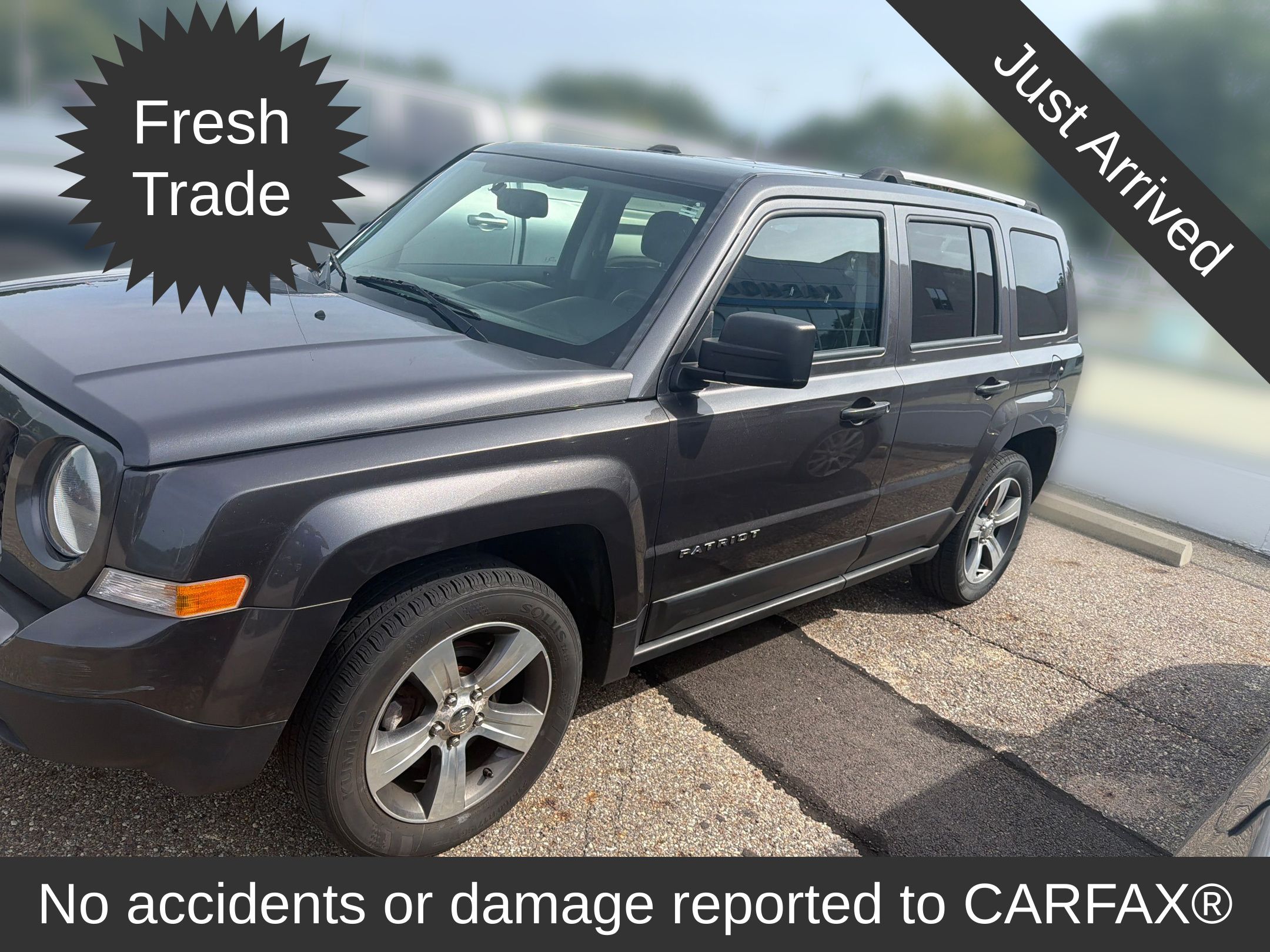 Gray (Granite Crystal Metallic Clearcoat) 2017 Jeep Patriot SUV / Crossover Front-Wheel Drive Continuously Variable Transmission