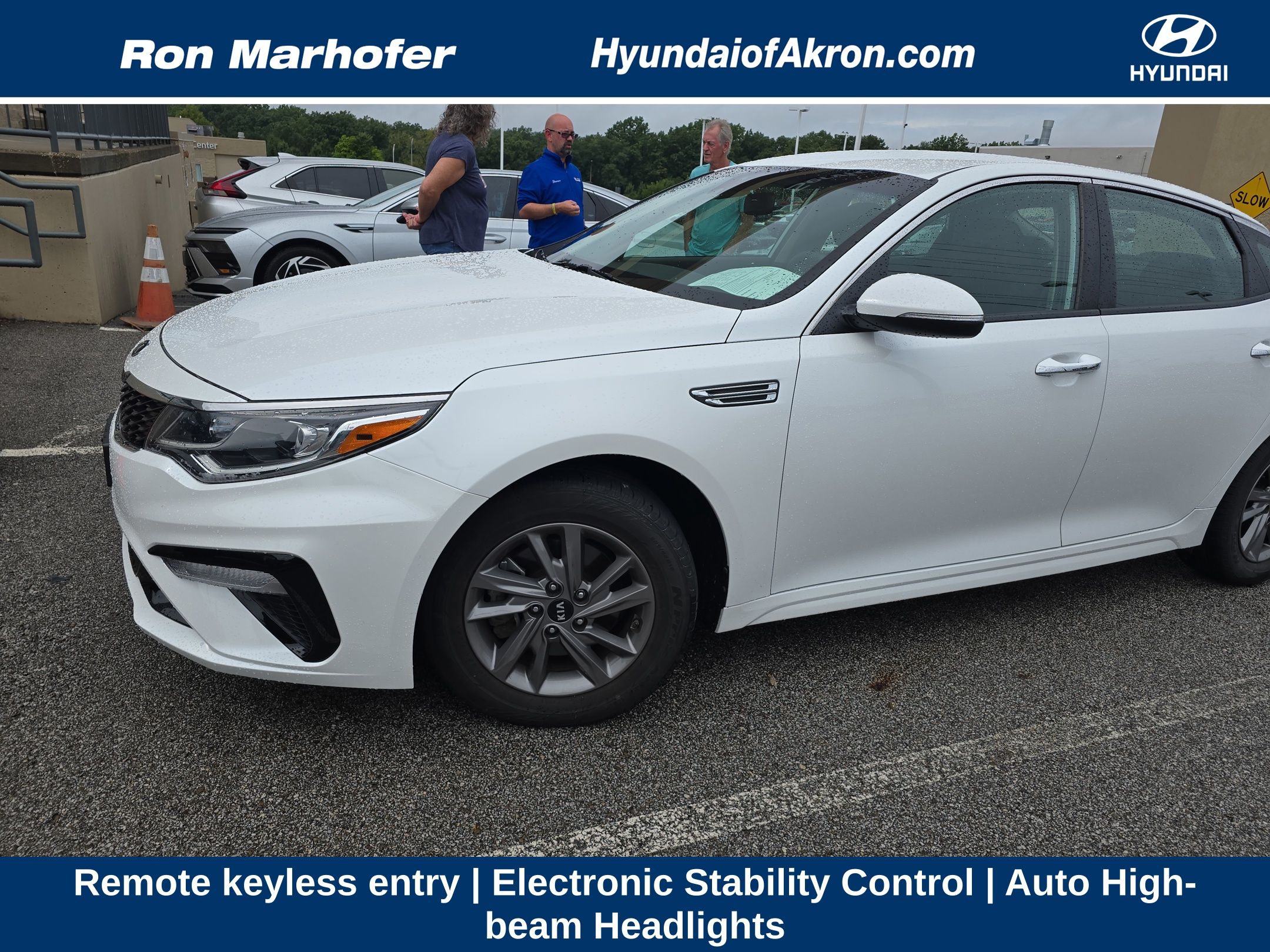 Snow White Pearl 2020 Kia Optima Sedan Front-Wheel Drive Automatic