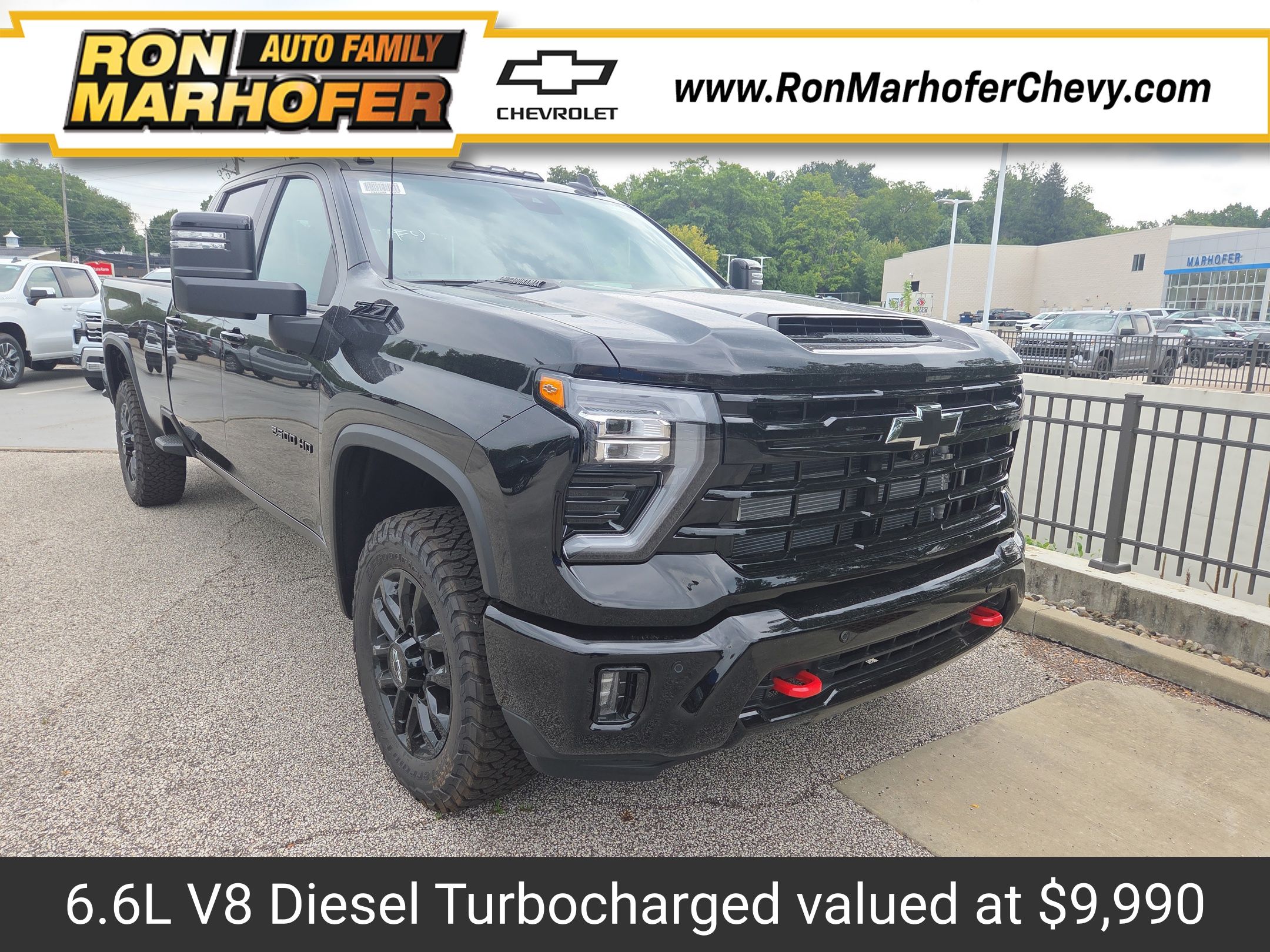 Black 2026 Chevrolet Silverado 2500HD Pickup Truck Four-Wheel Drive Automatic