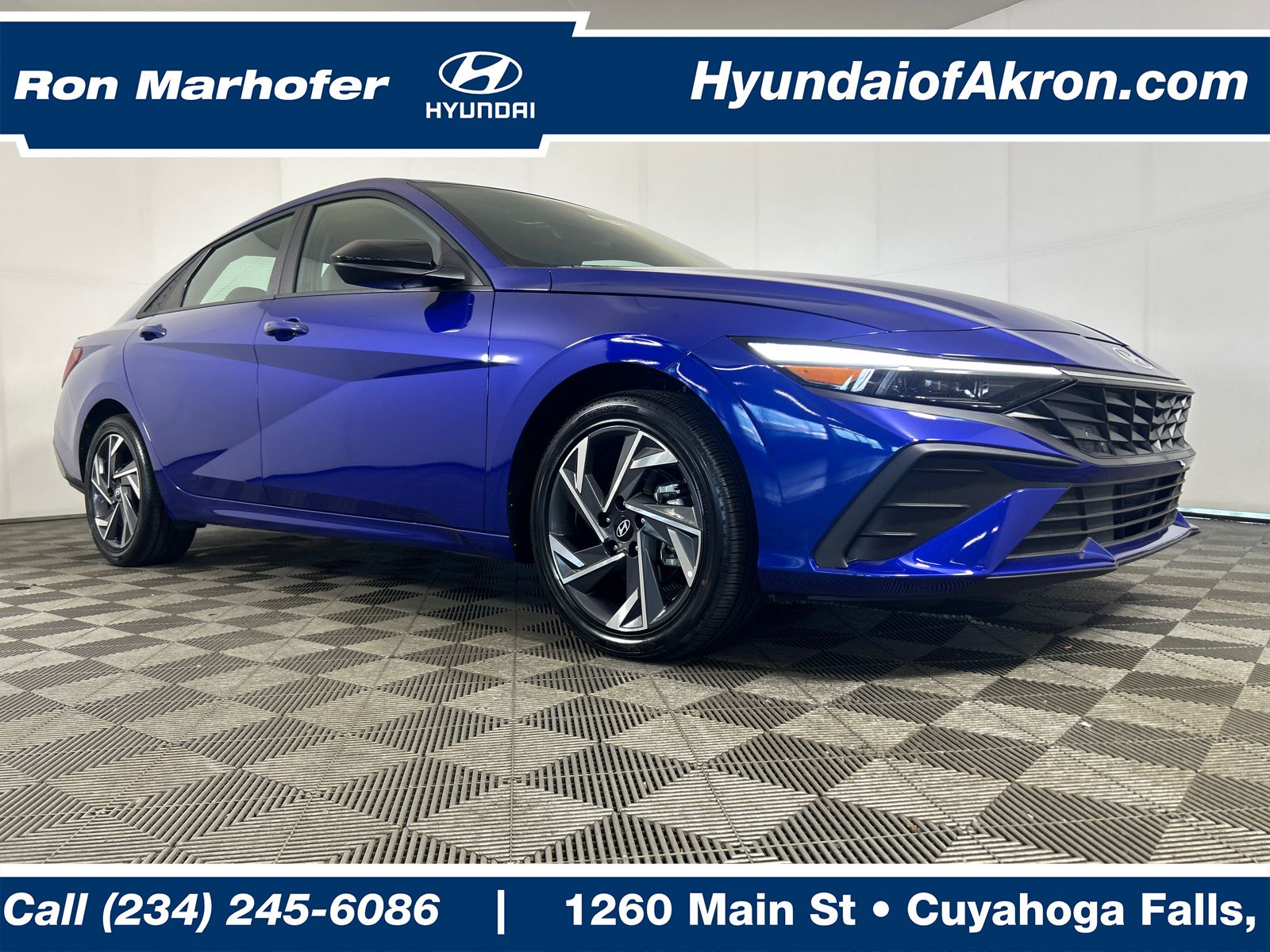 Intense Blue 2025 Hyundai Elantra Hybrid Sedan Front-Wheel Drive Automatic